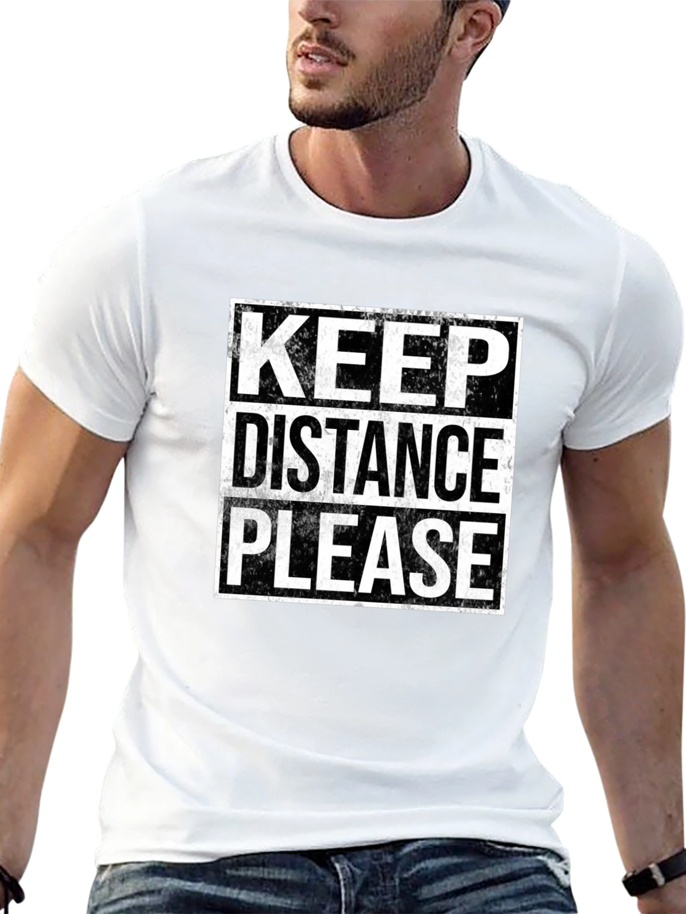 Keep Distance Please Graphic Tee
