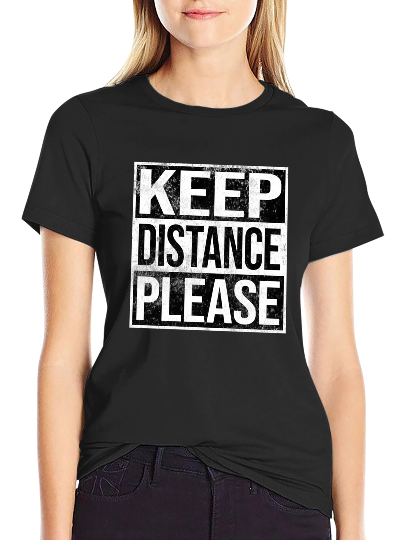 Keep Distance Please Graphic Tee