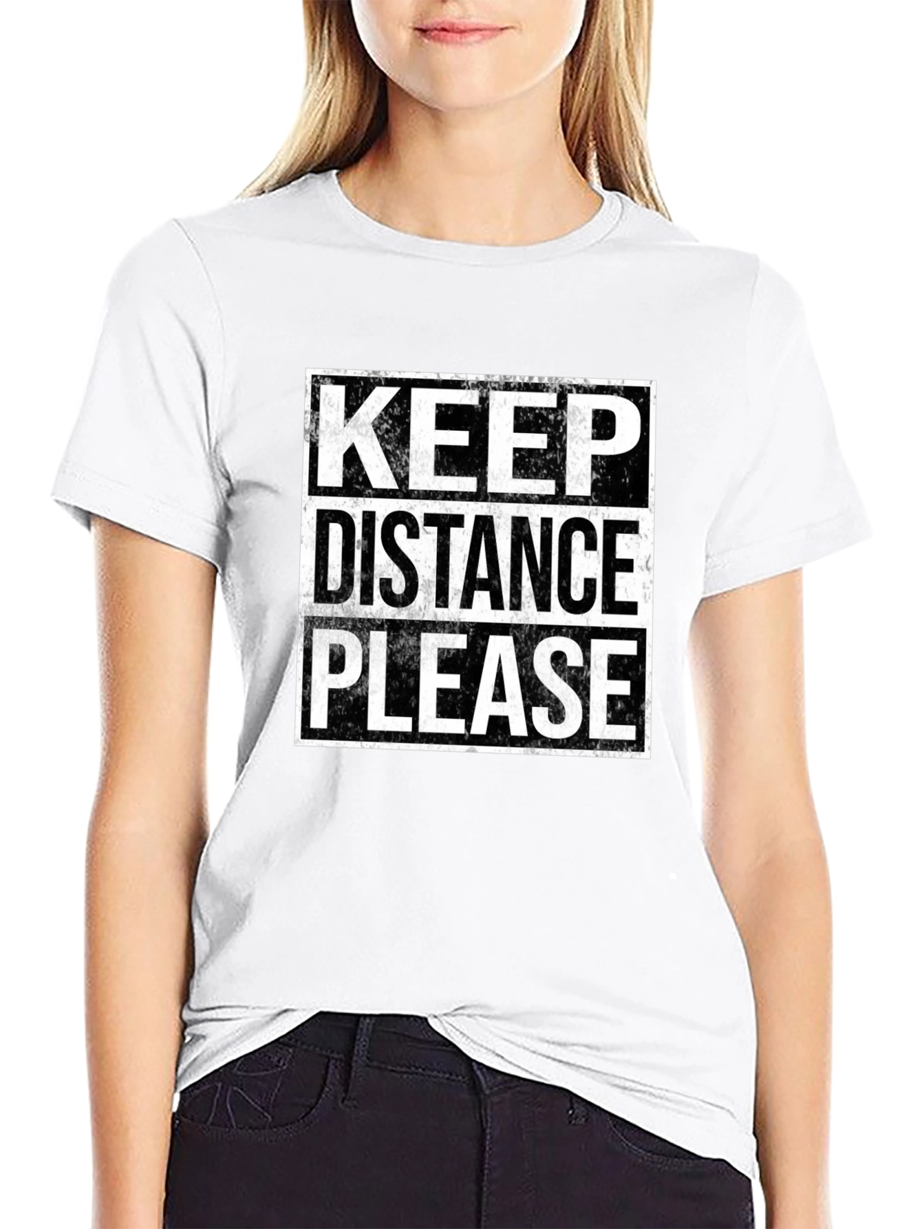 Keep Distance Please Graphic Tee