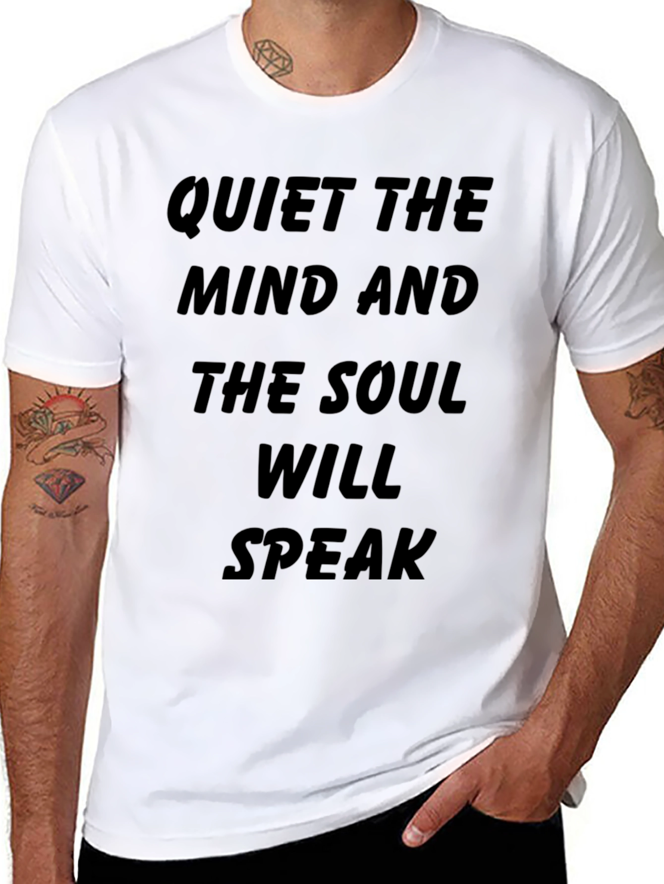Quiet the Mind Graphic Tee - Black
