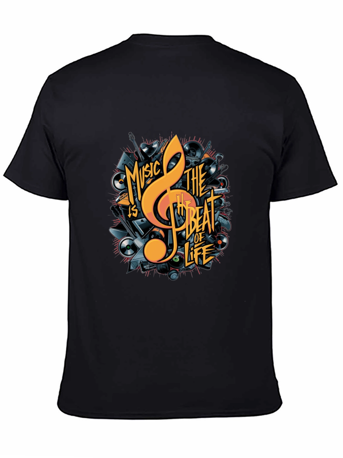Music is The Beat of Life Graphic Tee