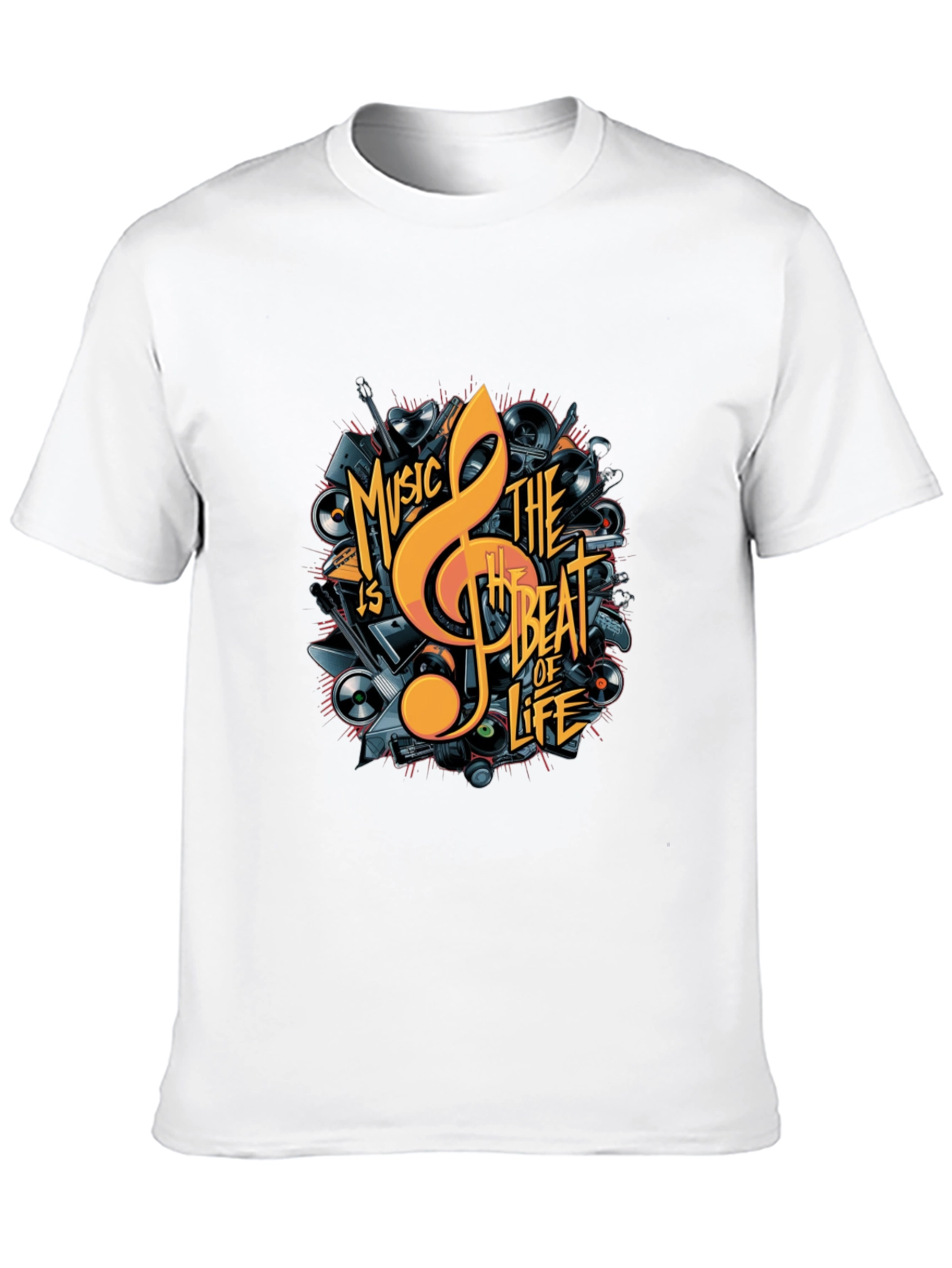 Music is The Beat of Life Graphic Tee
