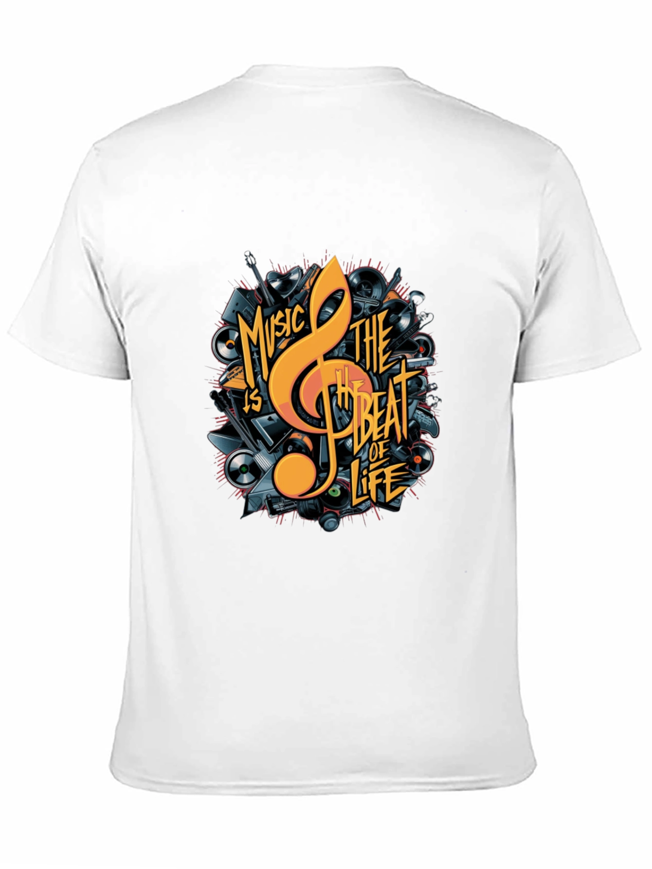 Music is The Beat of Life Graphic Tee