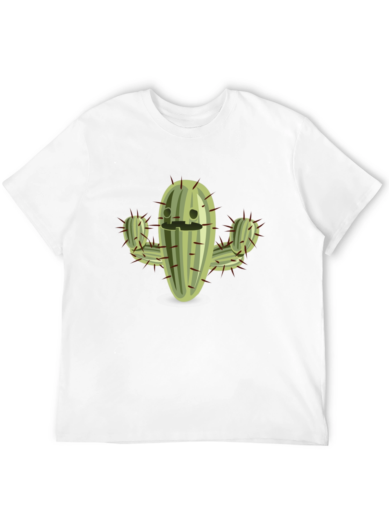 Funny Cactus Graphic T-Shirt - Black