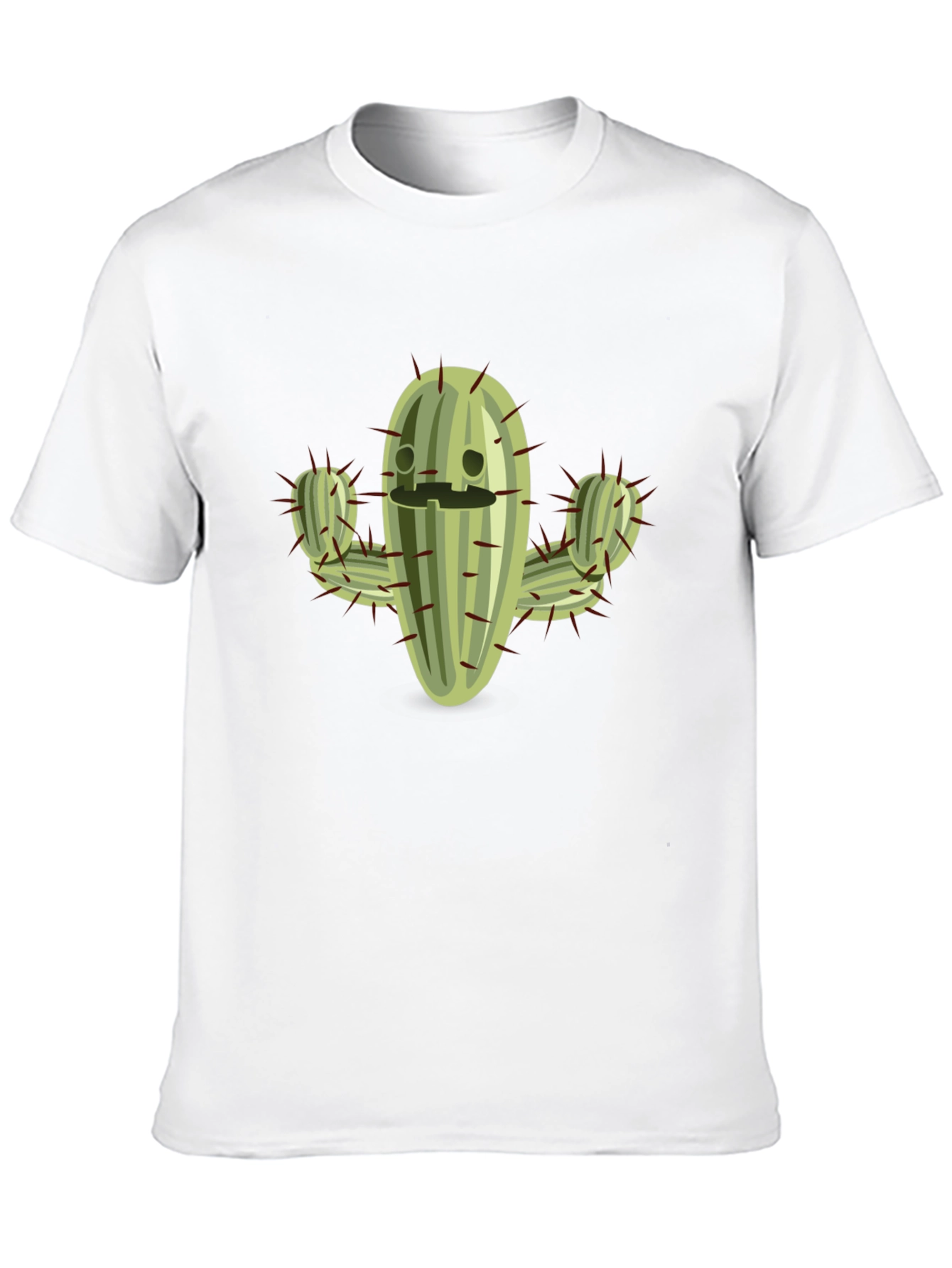 Funny Cactus Graphic T-Shirt - Black