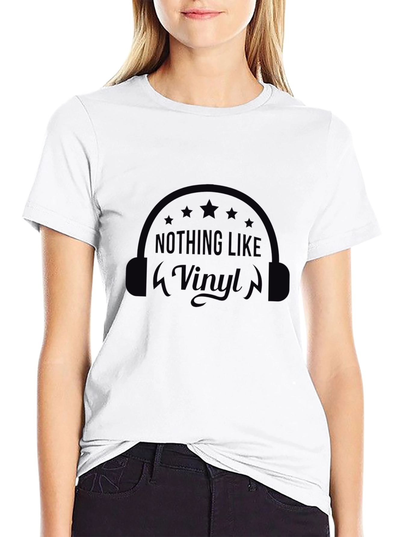 Nothing Like Vinyl Black Graphic T-Shirt