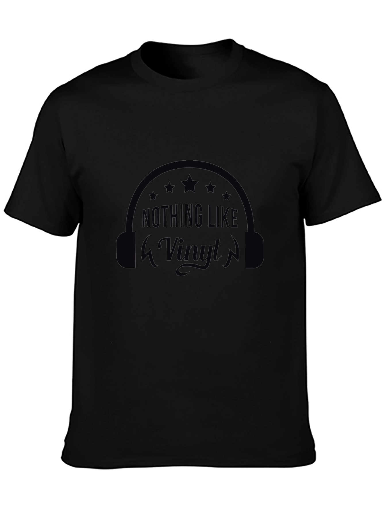 Nothing Like Vinyl Black Graphic T-Shirt