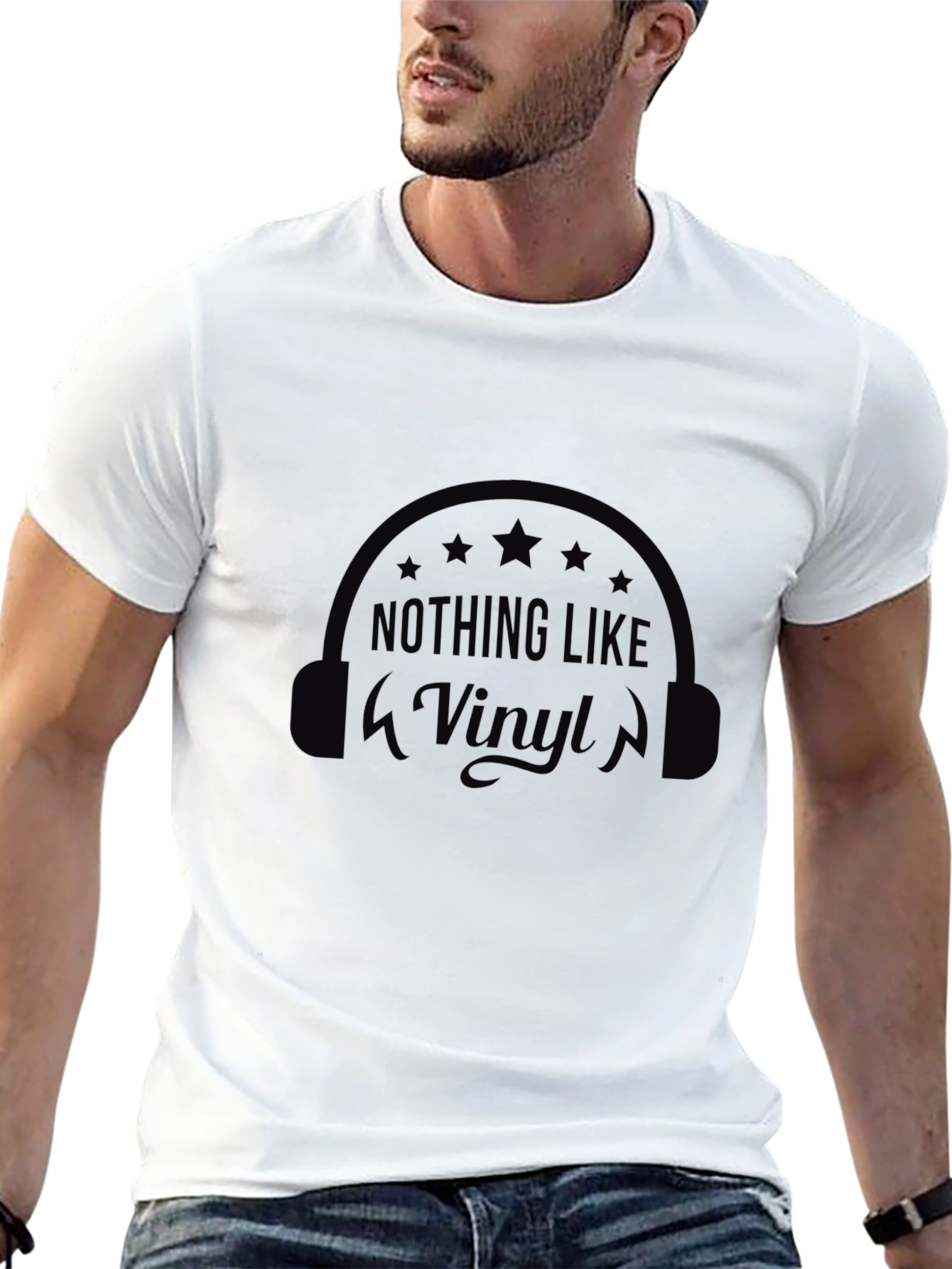 Nothing Like Vinyl Black Graphic T-Shirt