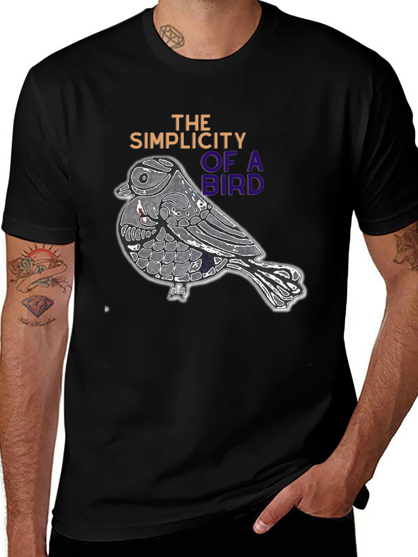 Bird Simplicity Graphic Tee - Stylish Casual Wear