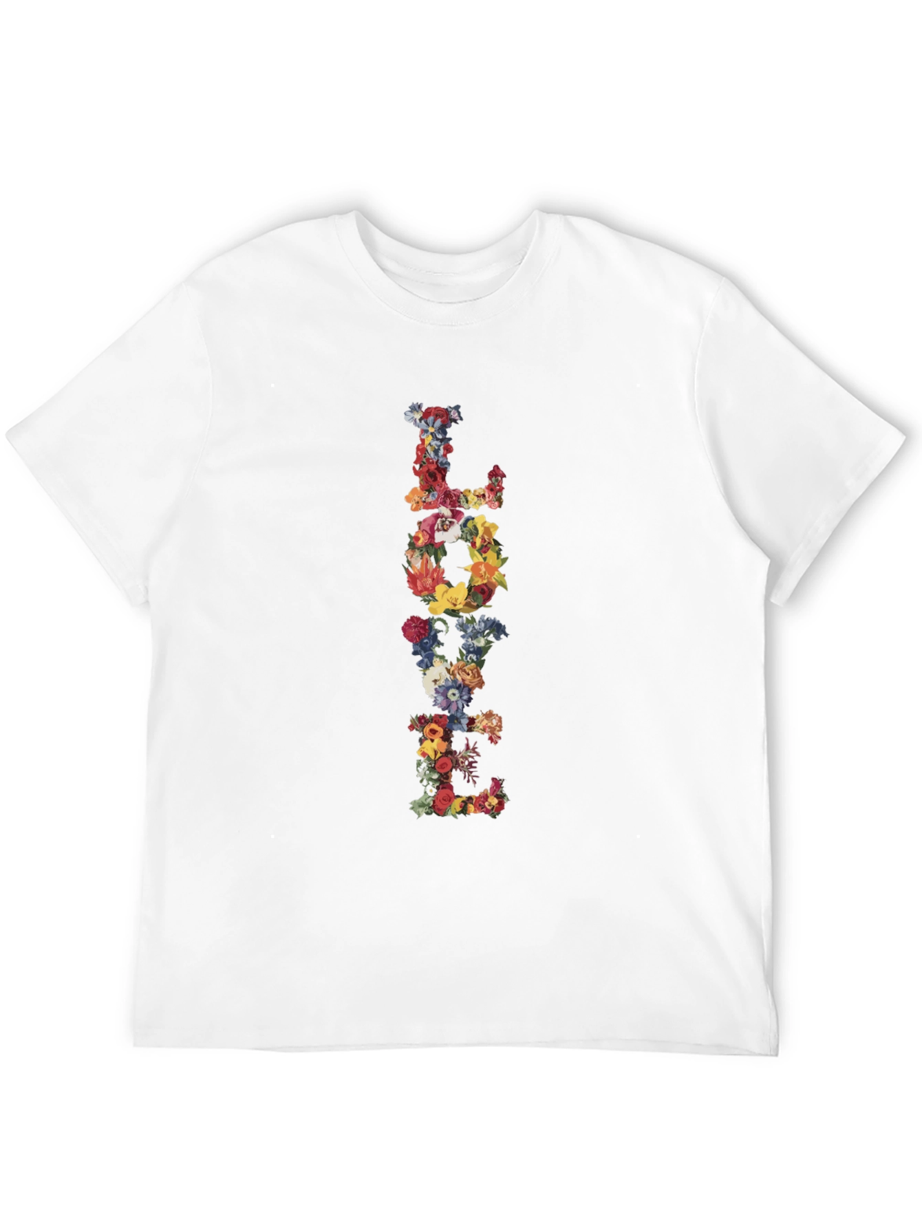 Floral LOVE Black T-Shirt Graphic Tee