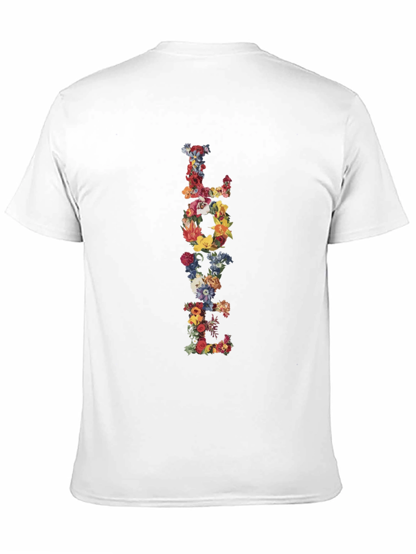 Floral LOVE Black T-Shirt Graphic Tee