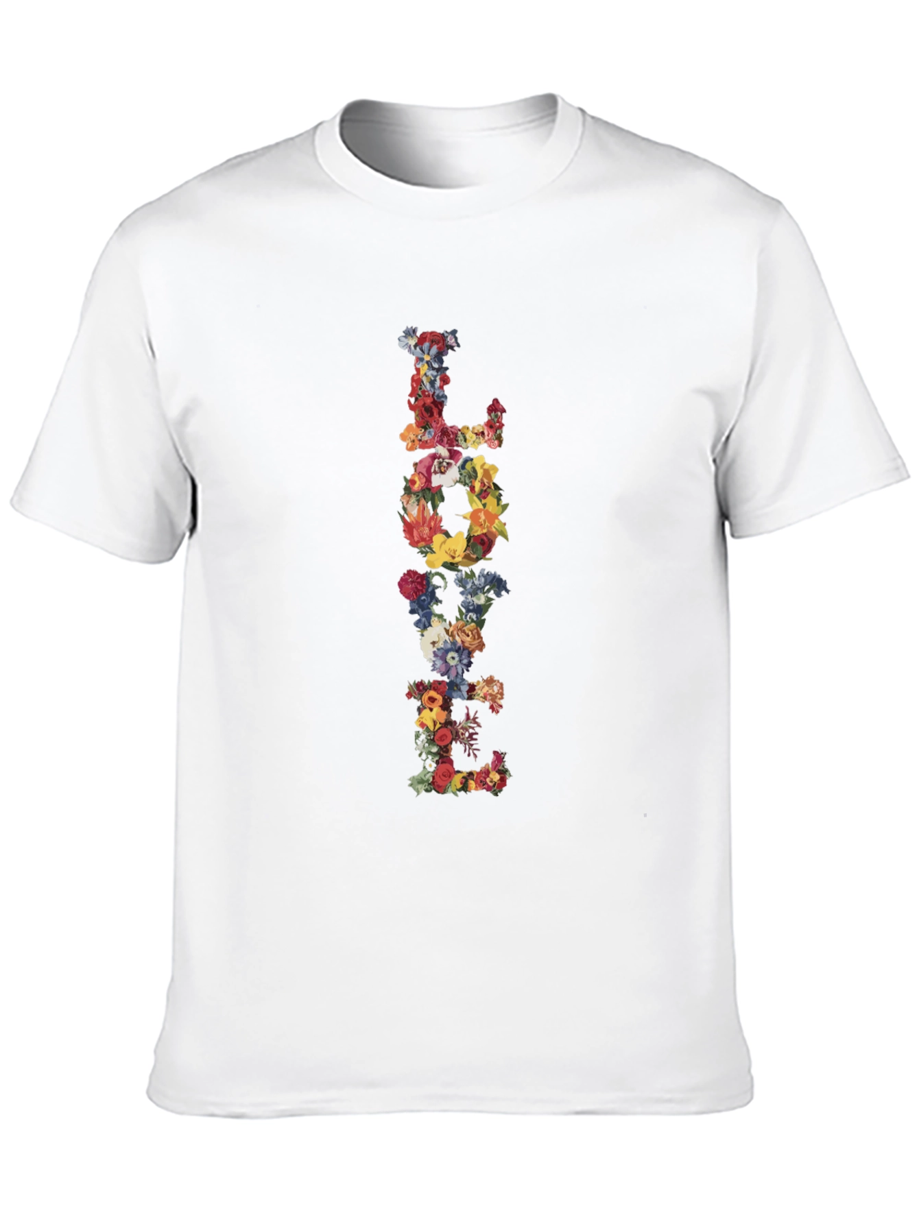 Floral LOVE Black T-Shirt Graphic Tee
