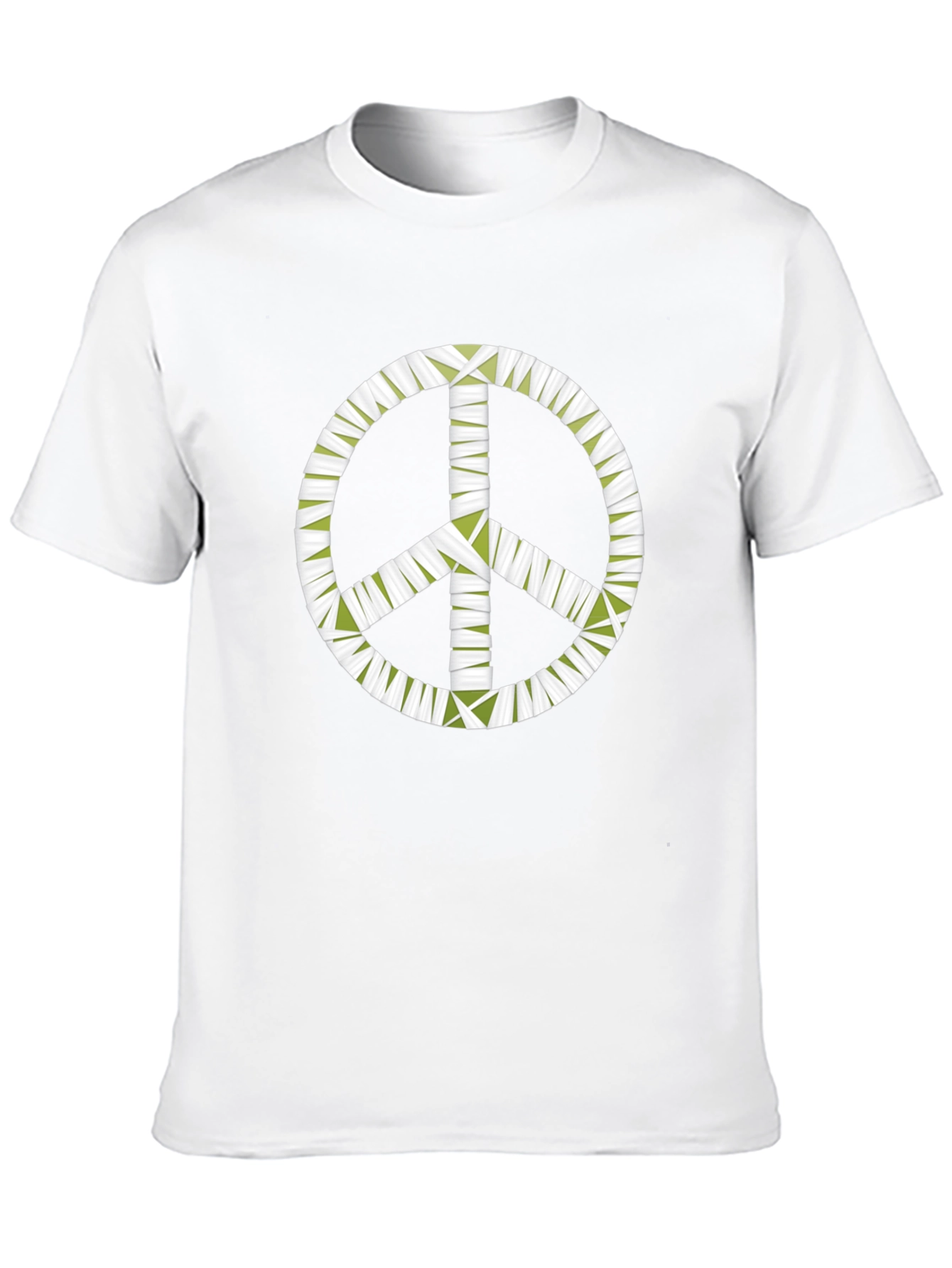Peace Sign Graphic Black T-Shirt - Mens