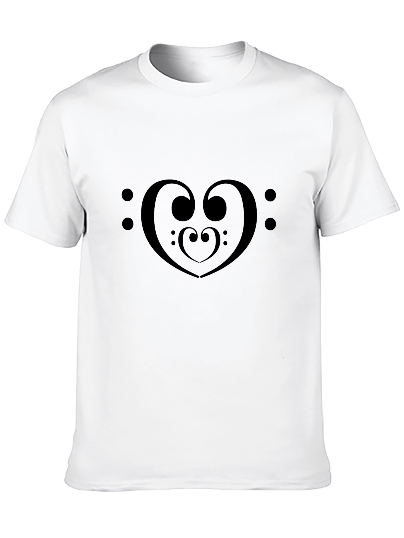 Music Heart T-Shirt - Black Tee