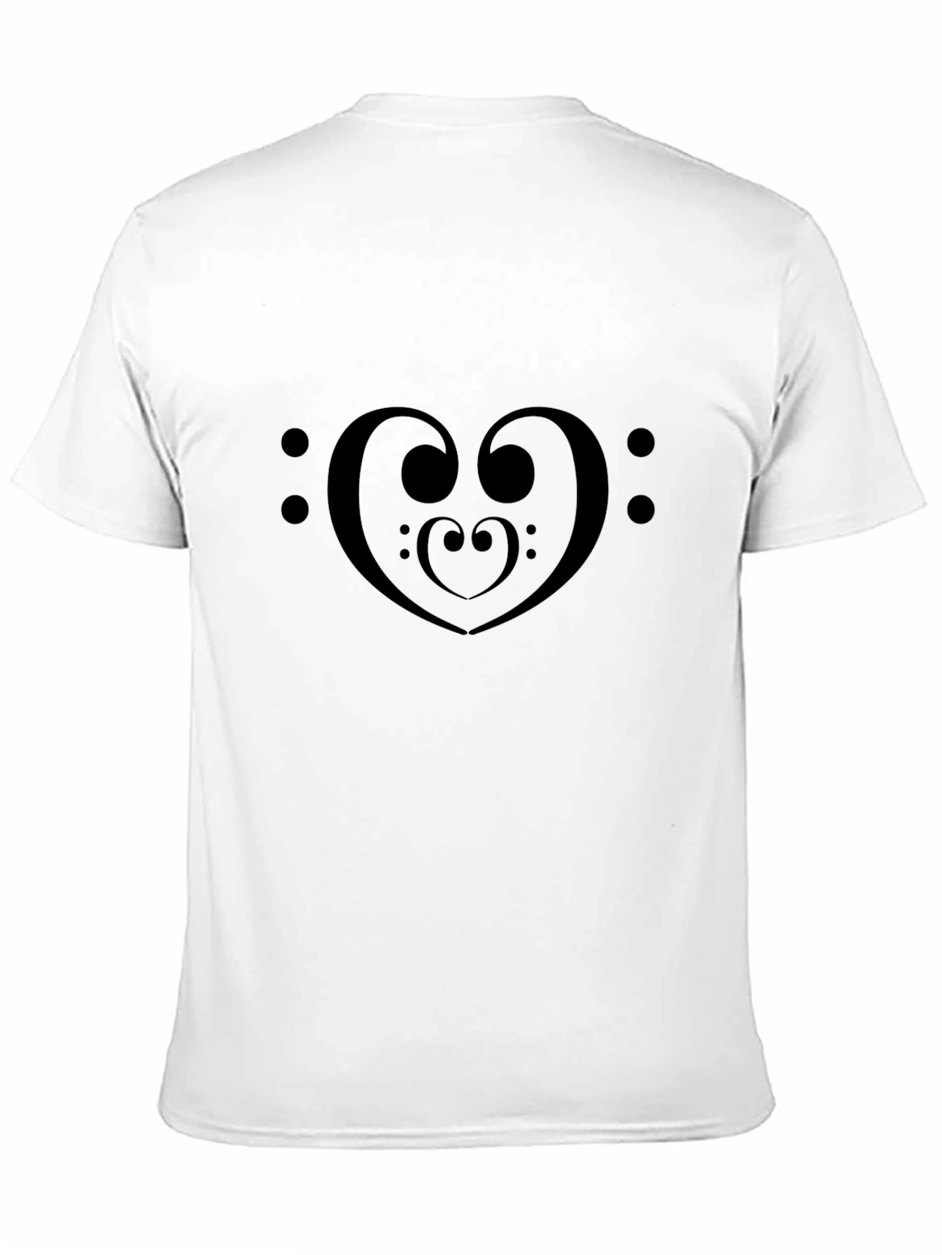 Music Heart T-Shirt - Black Tee