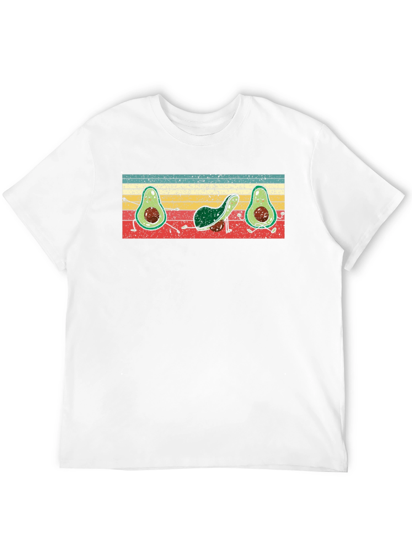 Retro Avocado Yoga T-Shirt
