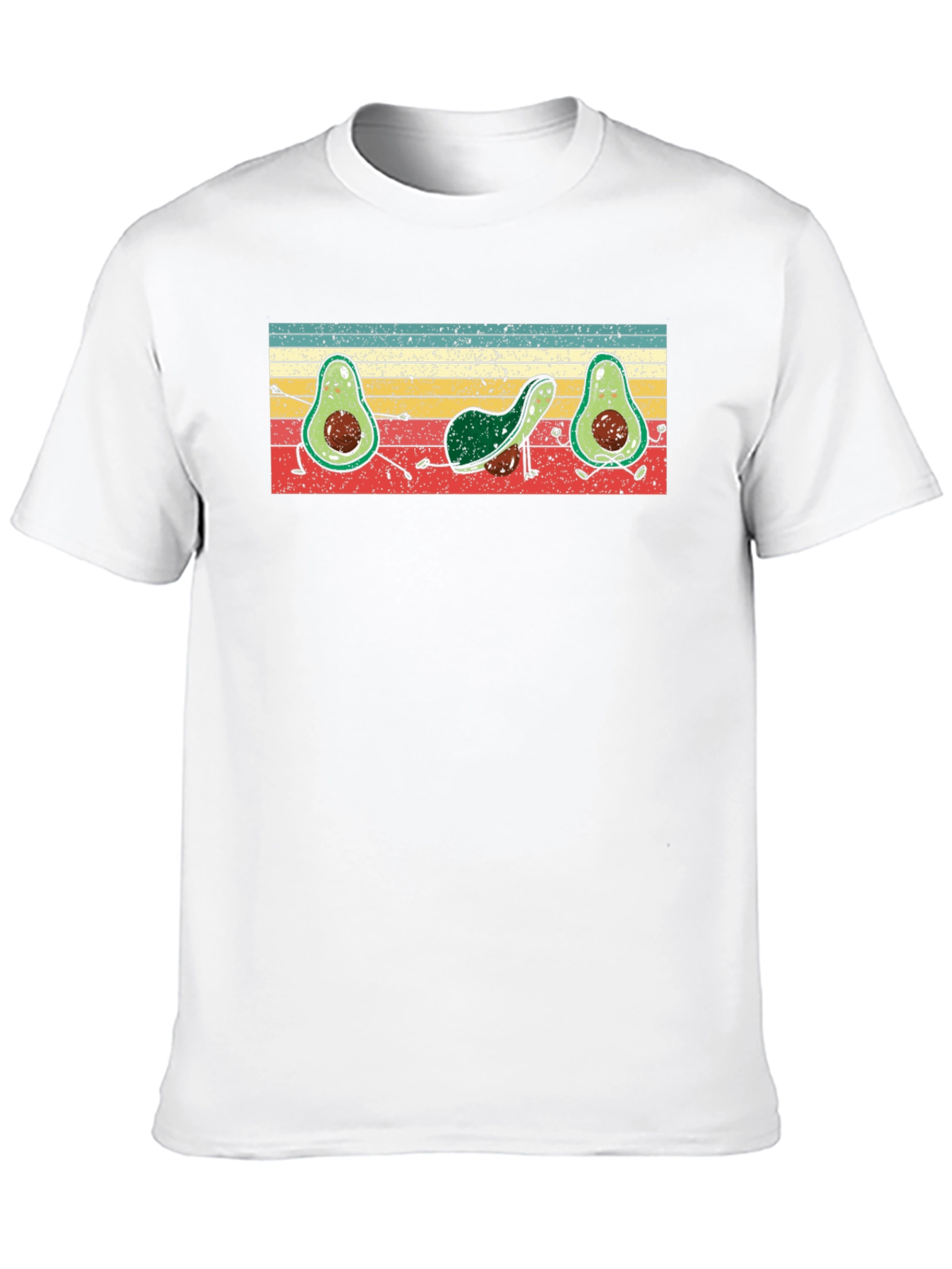 Retro Avocado Yoga T-Shirt