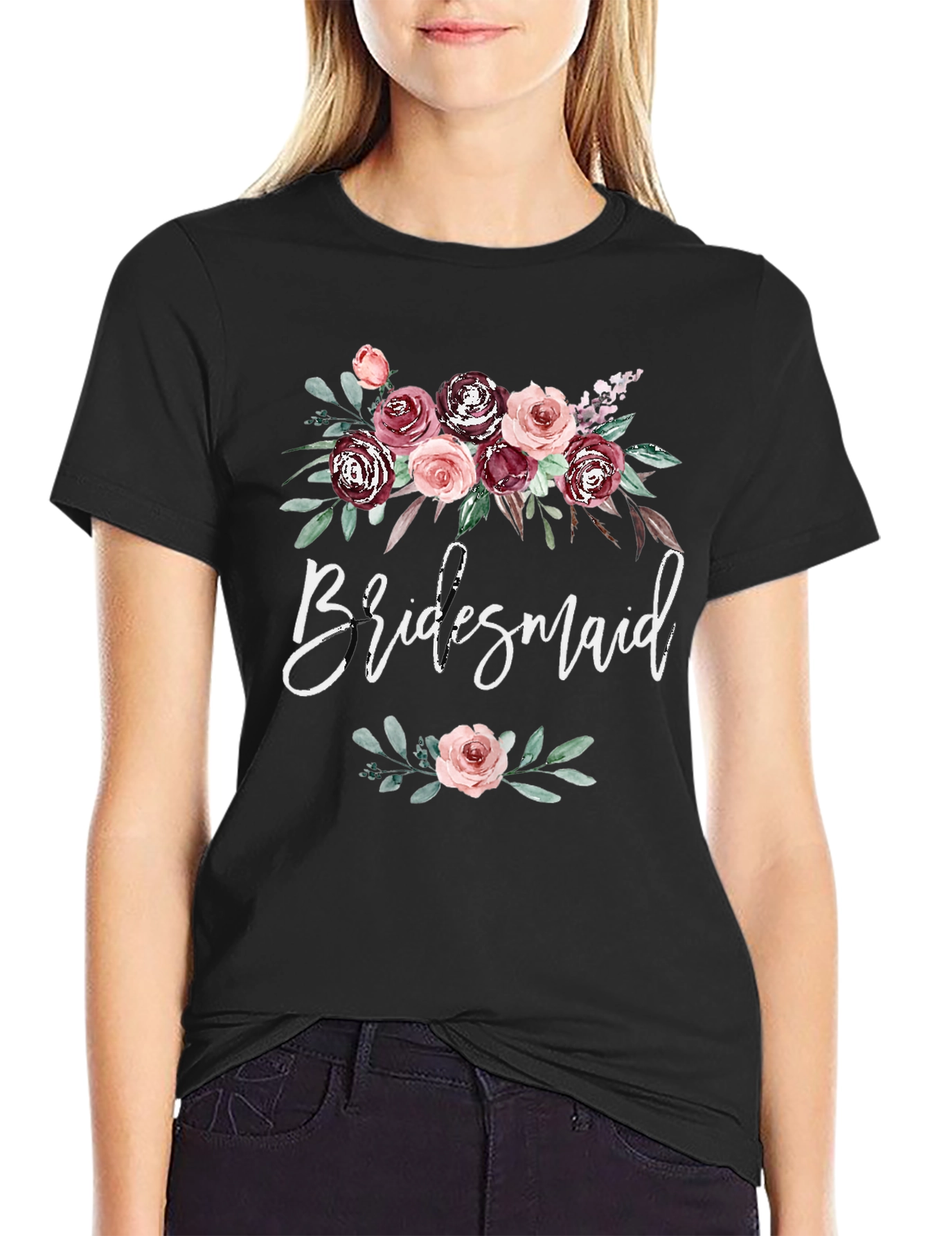 Bridesmaid Floral T-Shirt