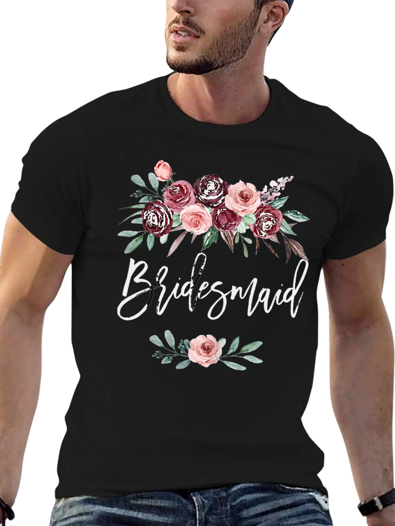 Bridesmaid Floral T-Shirt