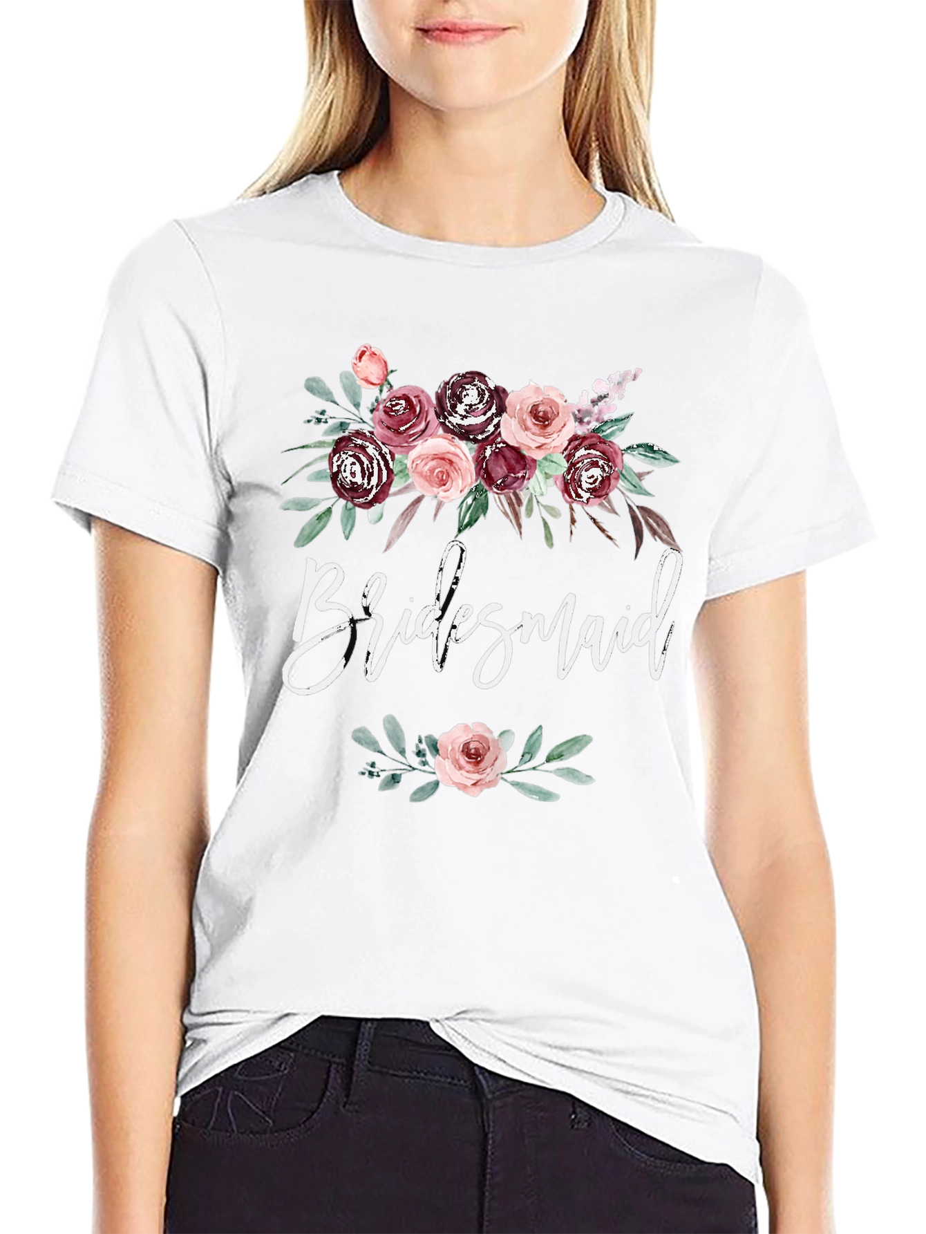 Bridesmaid Floral T-Shirt