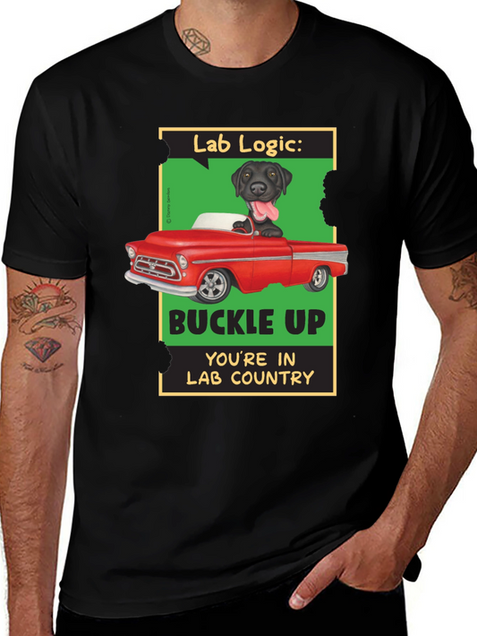 Lab Logic Dog T-Shirt Buckle Up