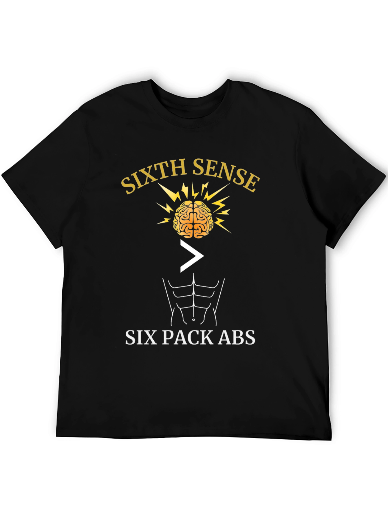 Sixth Sense > Six Pack Abs Graphic T-Shirt