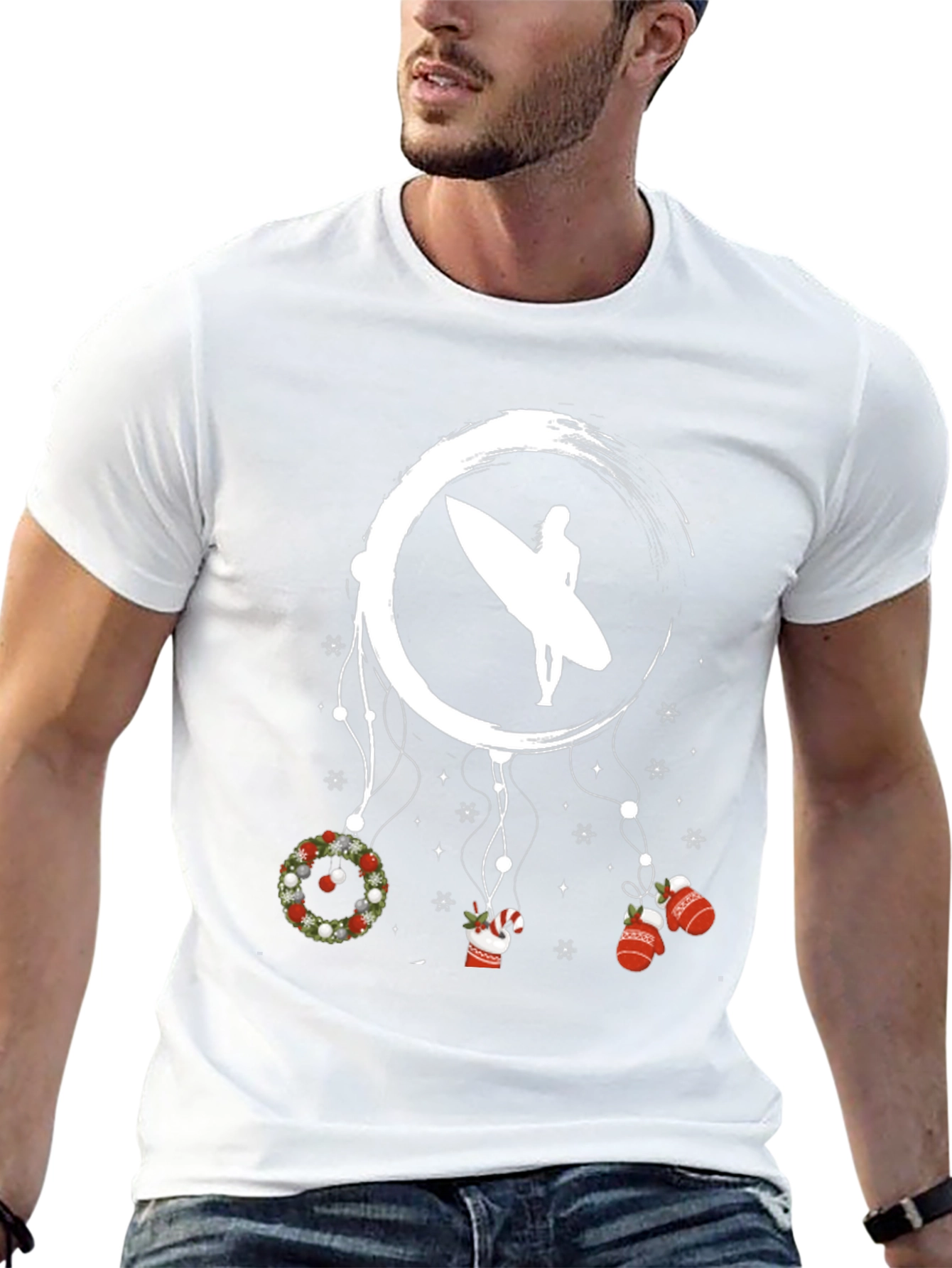 Surfer Christmas Dreamcatcher T-Shirt