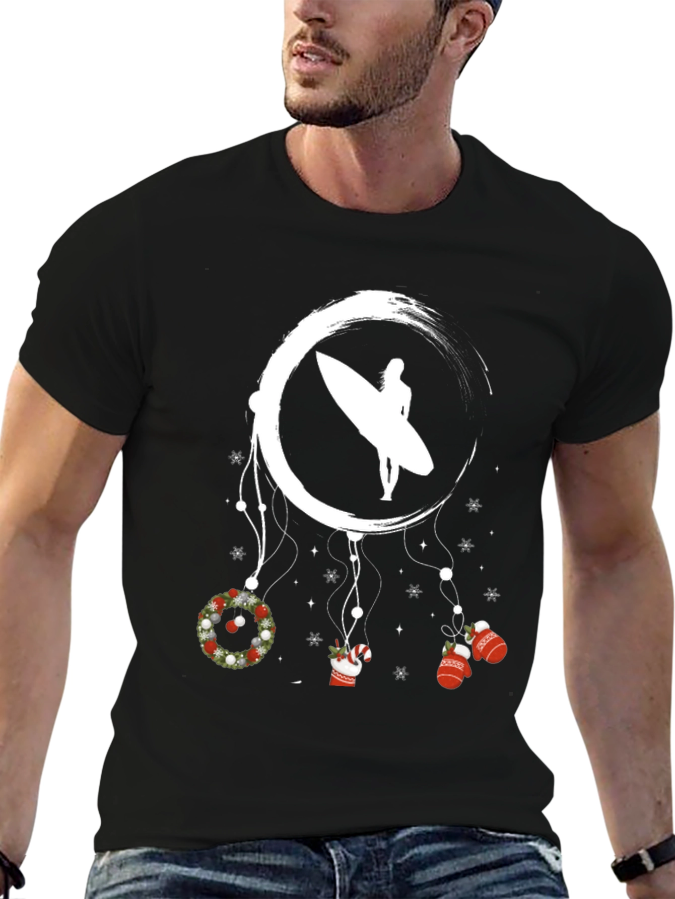 Surfer Christmas Dreamcatcher T-Shirt