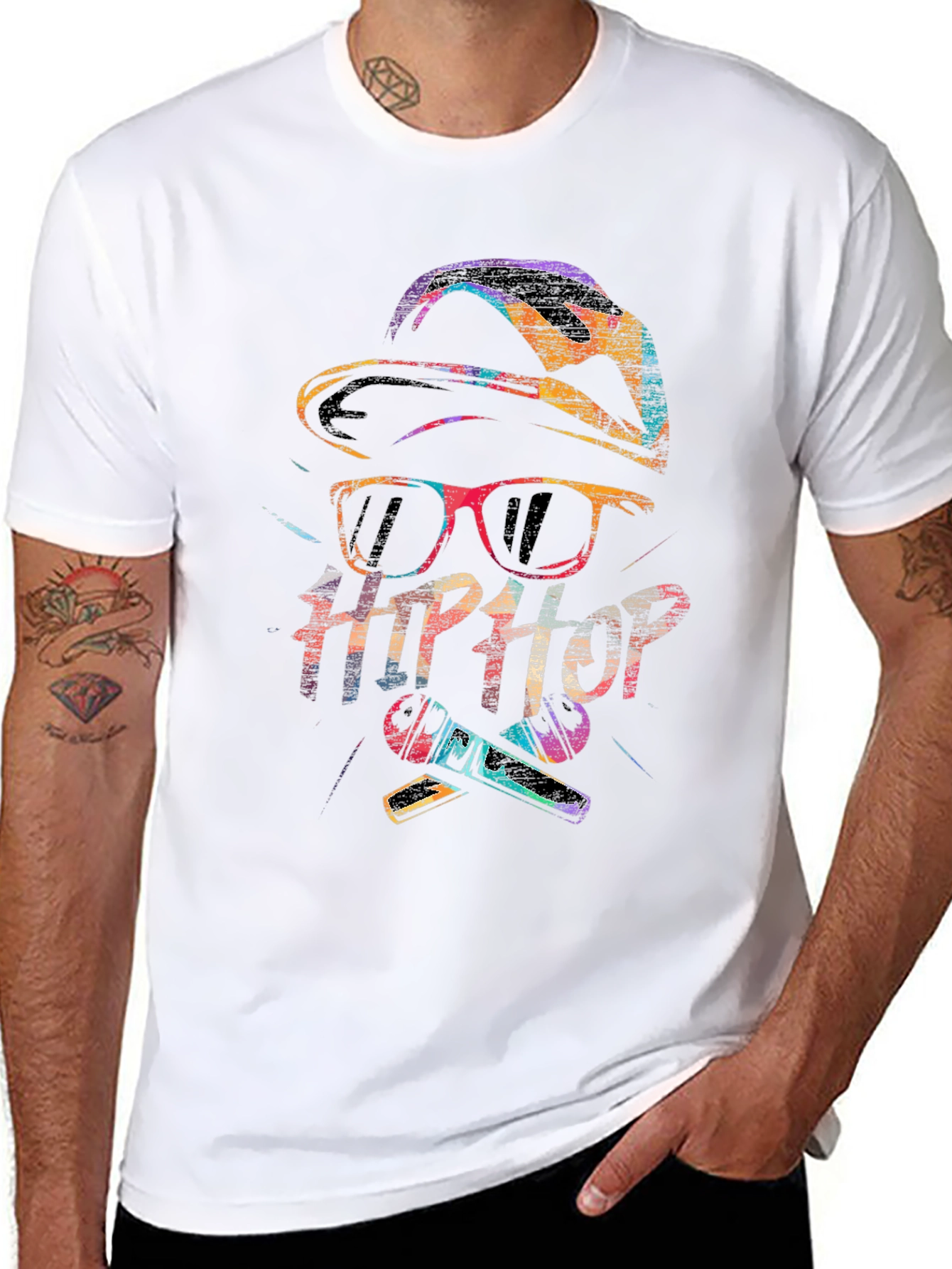 Hip Hop Graphic T-Shirt - Urban Style