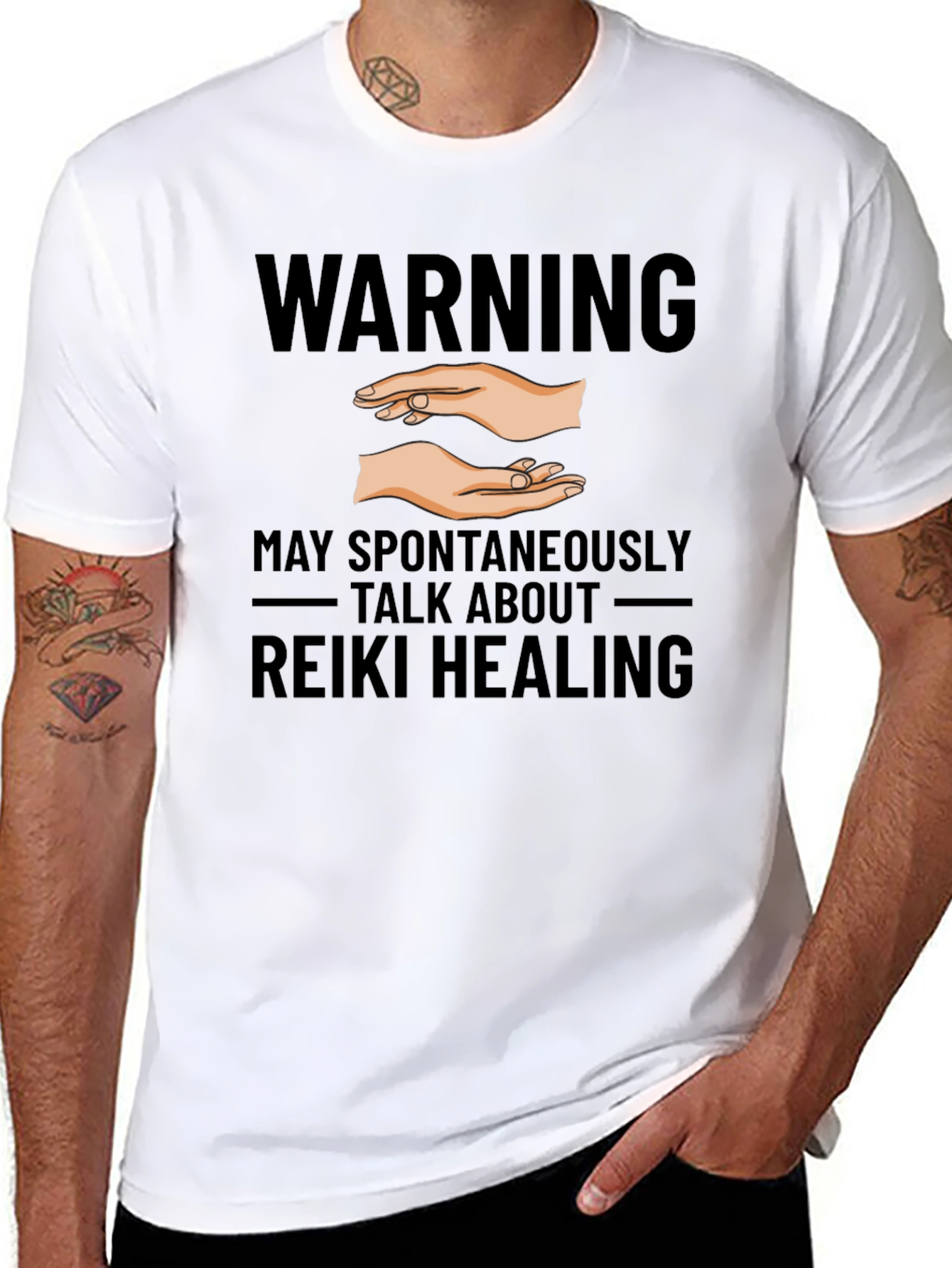 Reiki Healing Warning T-Shirt - Unisex