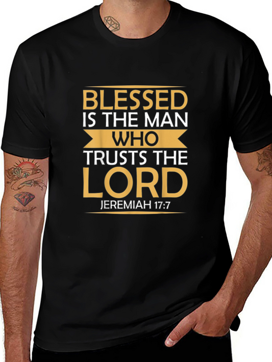 Blessed Man T-Shirt Jeremiah 17:7 Christian