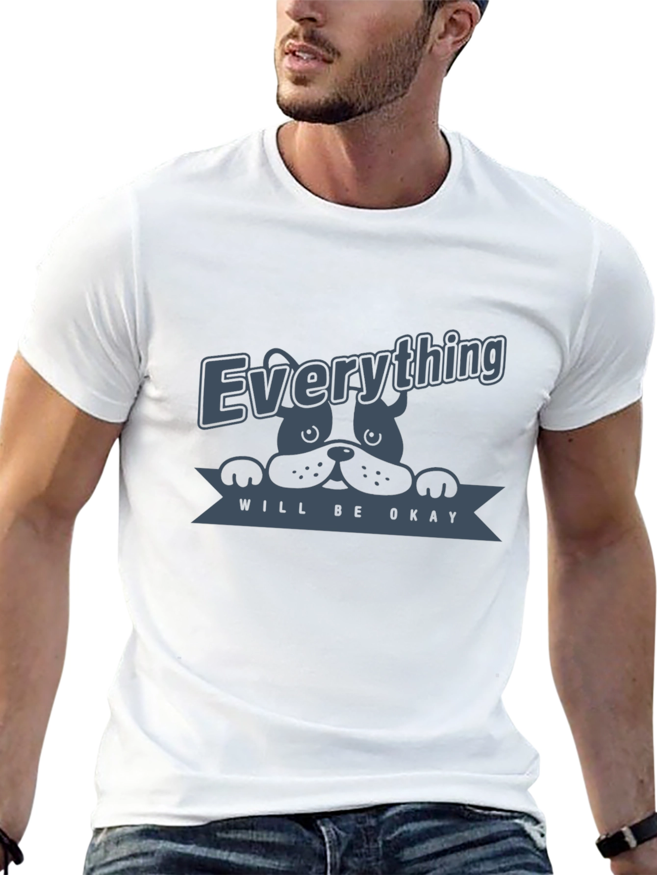 Everything Will Be Okay Dog Graphic T-Shirt