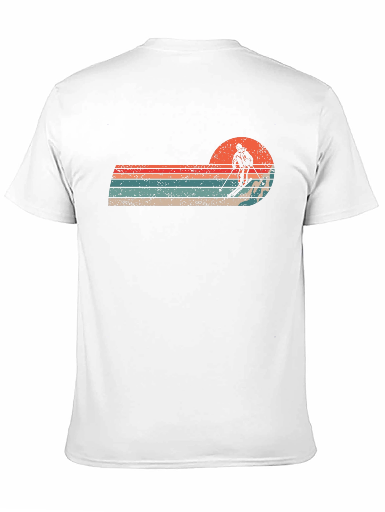 Retro Skiing Sunset T-Shirt