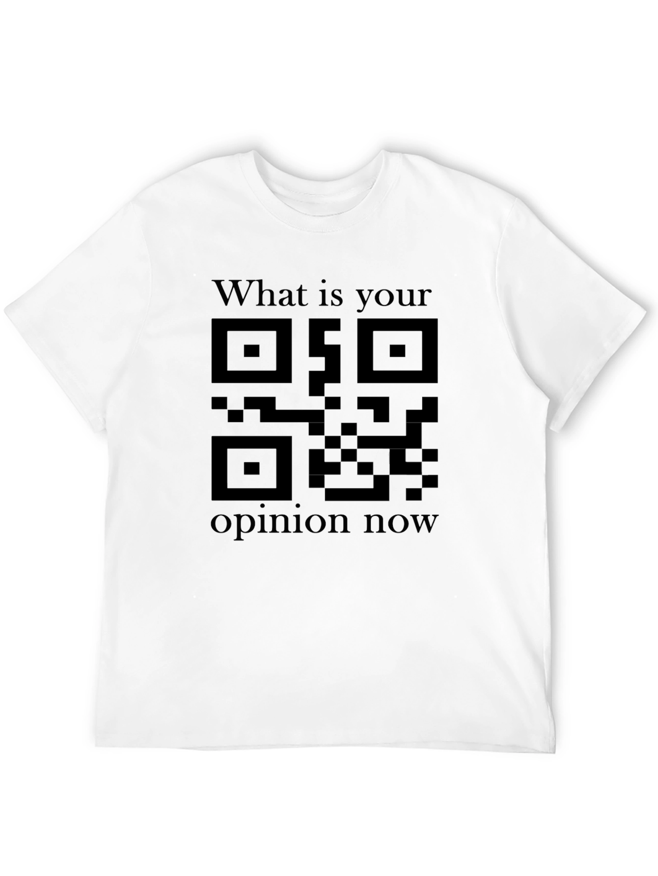 QR Code Opinion Tee - Unique Graphic Shirt