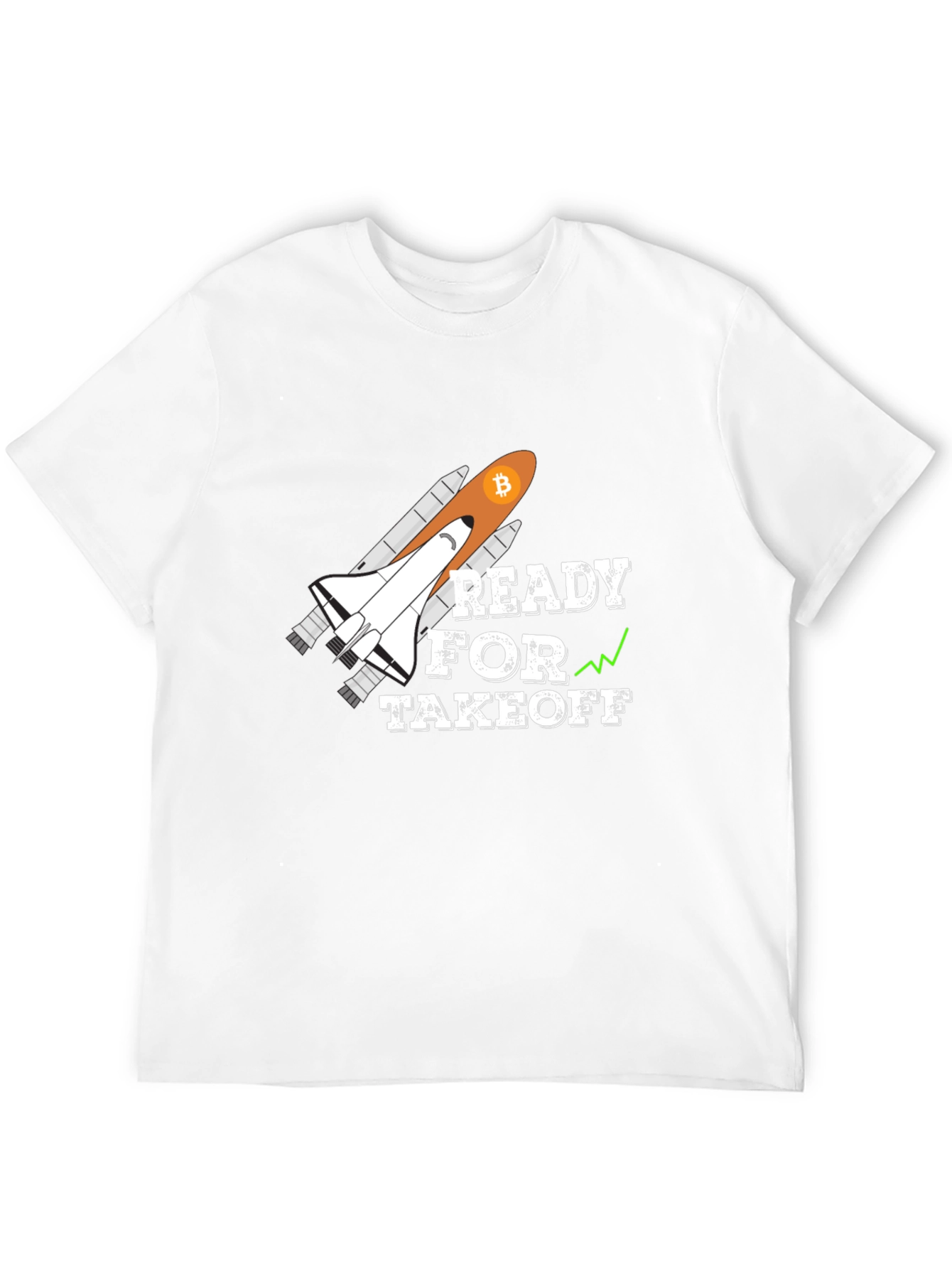 Bitcoin Rocket Takeoff T-Shirt - Crypto Moon!