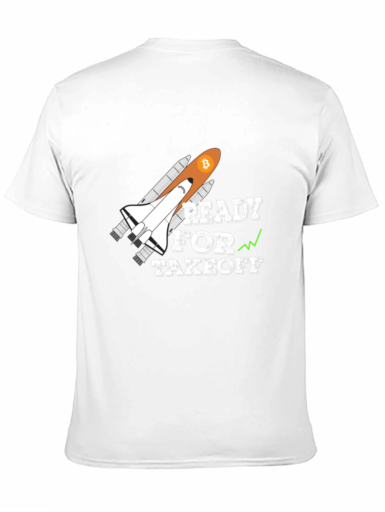 Bitcoin Rocket Takeoff T-Shirt - Crypto Moon!