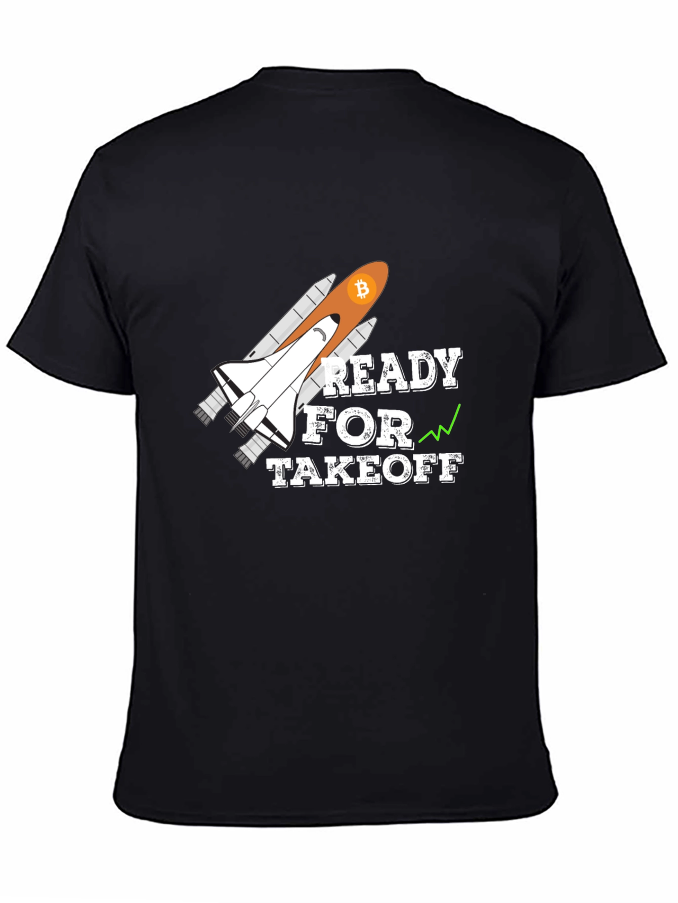 Bitcoin Rocket Takeoff T-Shirt - Crypto Moon!