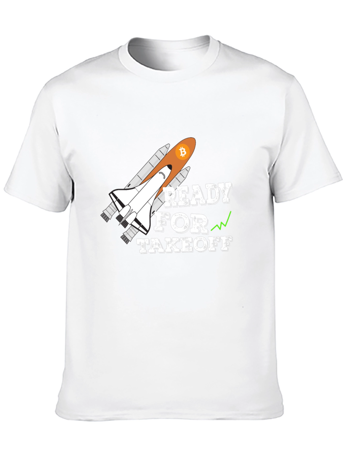 Bitcoin Rocket Takeoff T-Shirt - Crypto Moon!