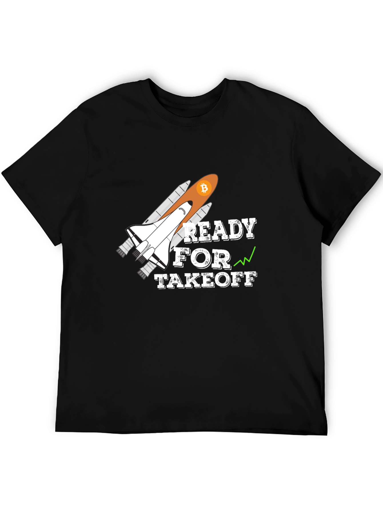 Bitcoin Rocket Takeoff T-Shirt - Crypto Moon!