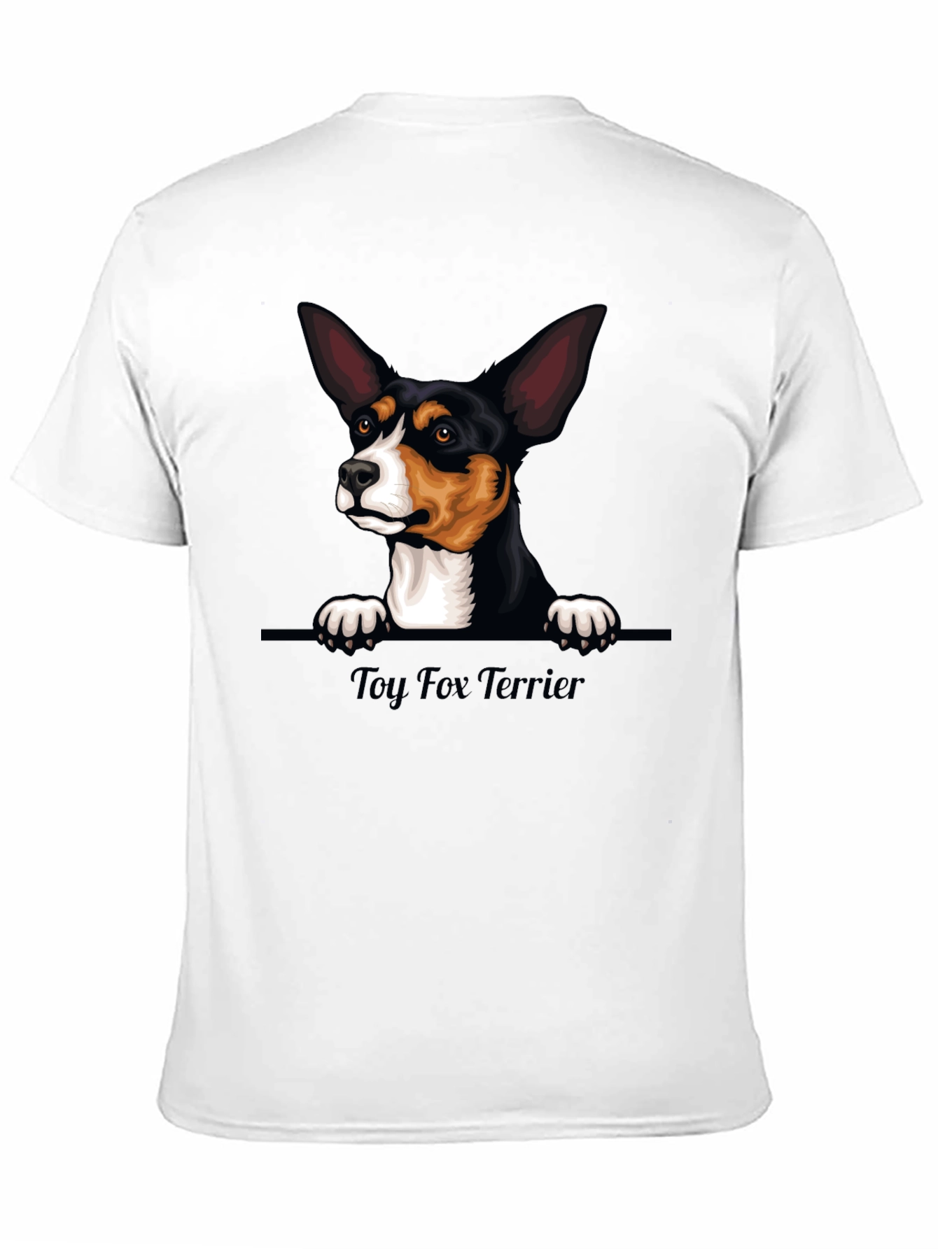 Toy Fox Terrier Graphic Tee - Unisex Black T-Shirt