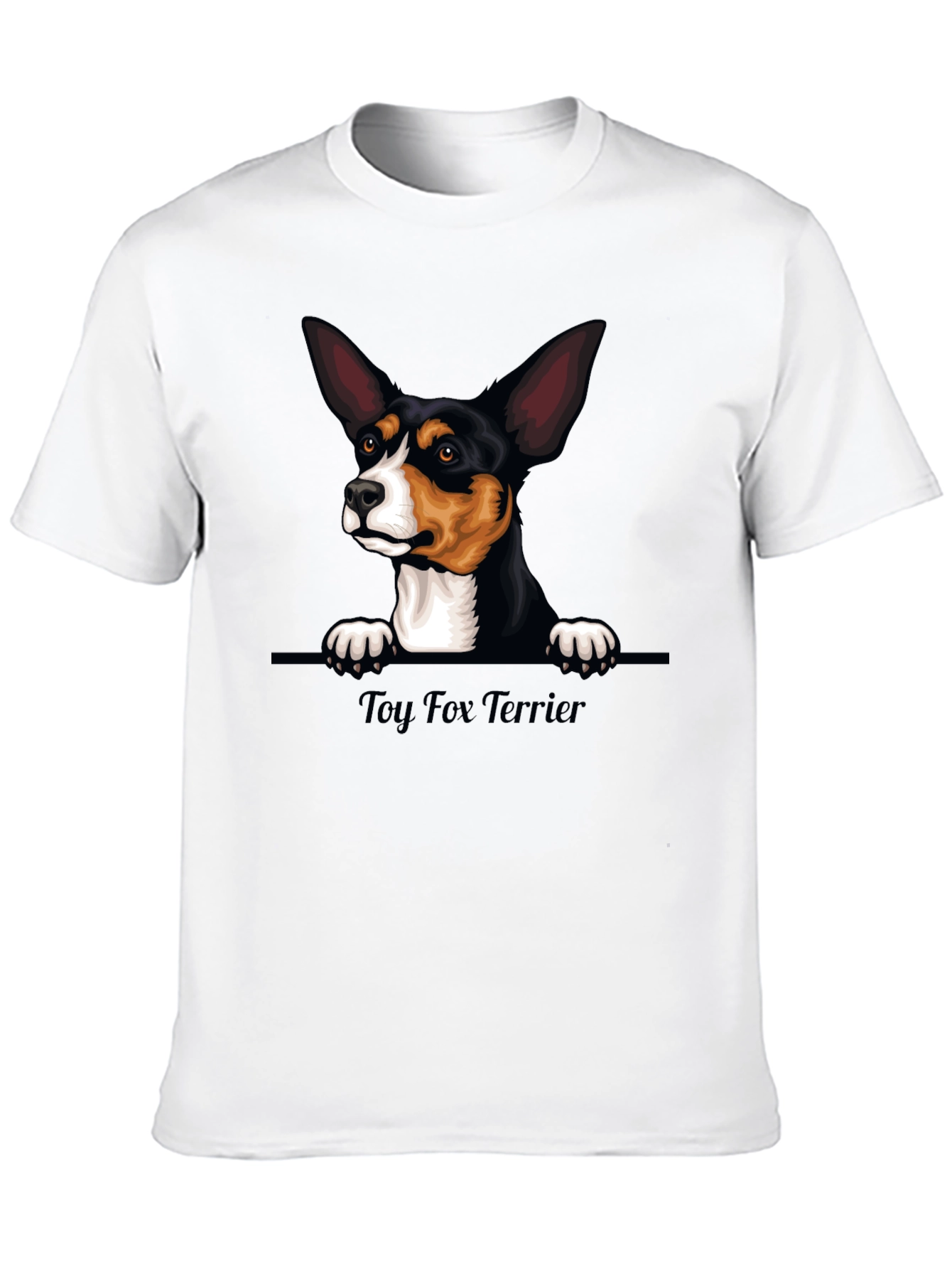 Toy Fox Terrier Graphic Tee - Unisex Black T-Shirt