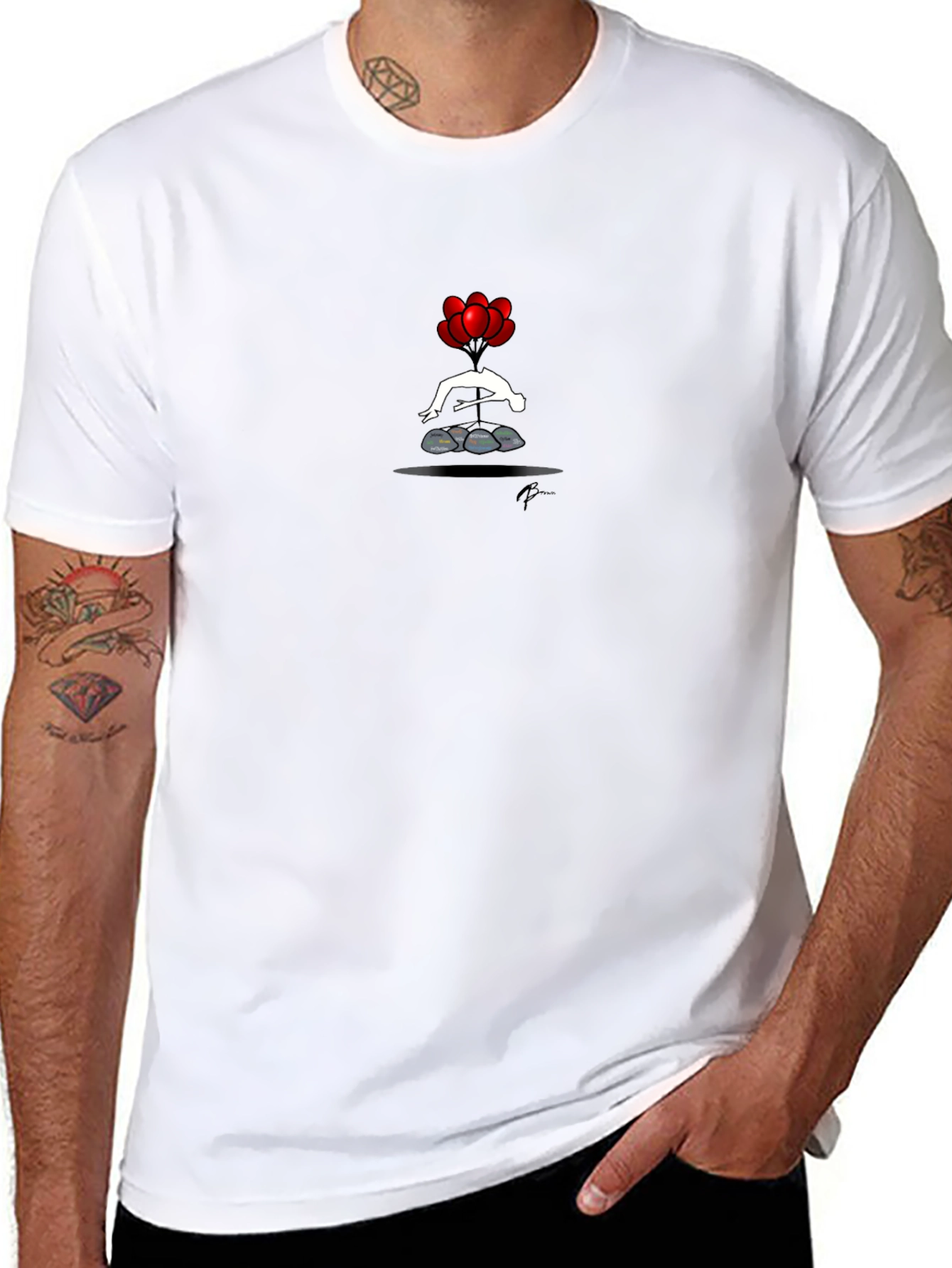 Balloon Lift T-Shirt - Dark Graphic Tee