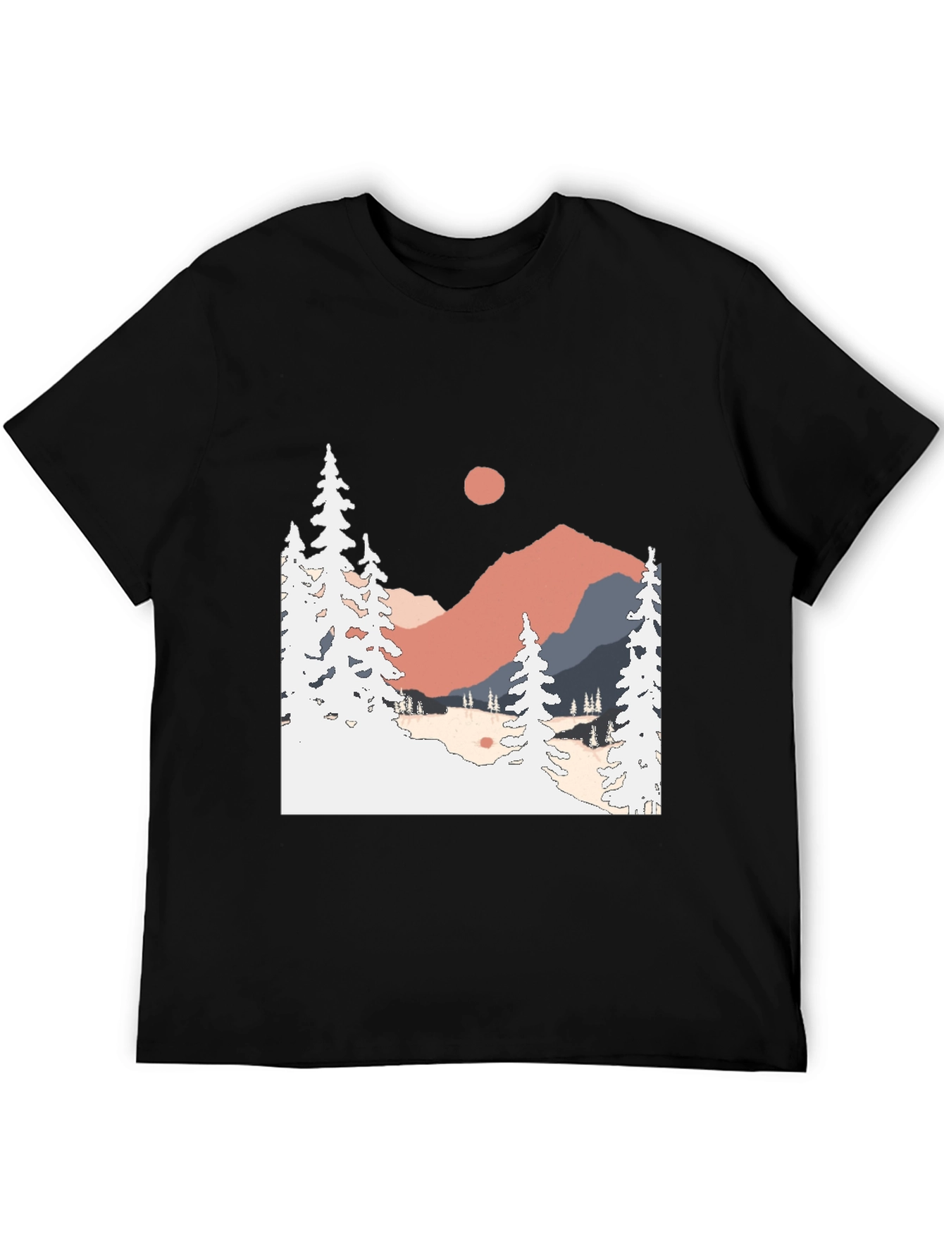 Mountain Scene Graphic Tee - Nature Lover Apparel
