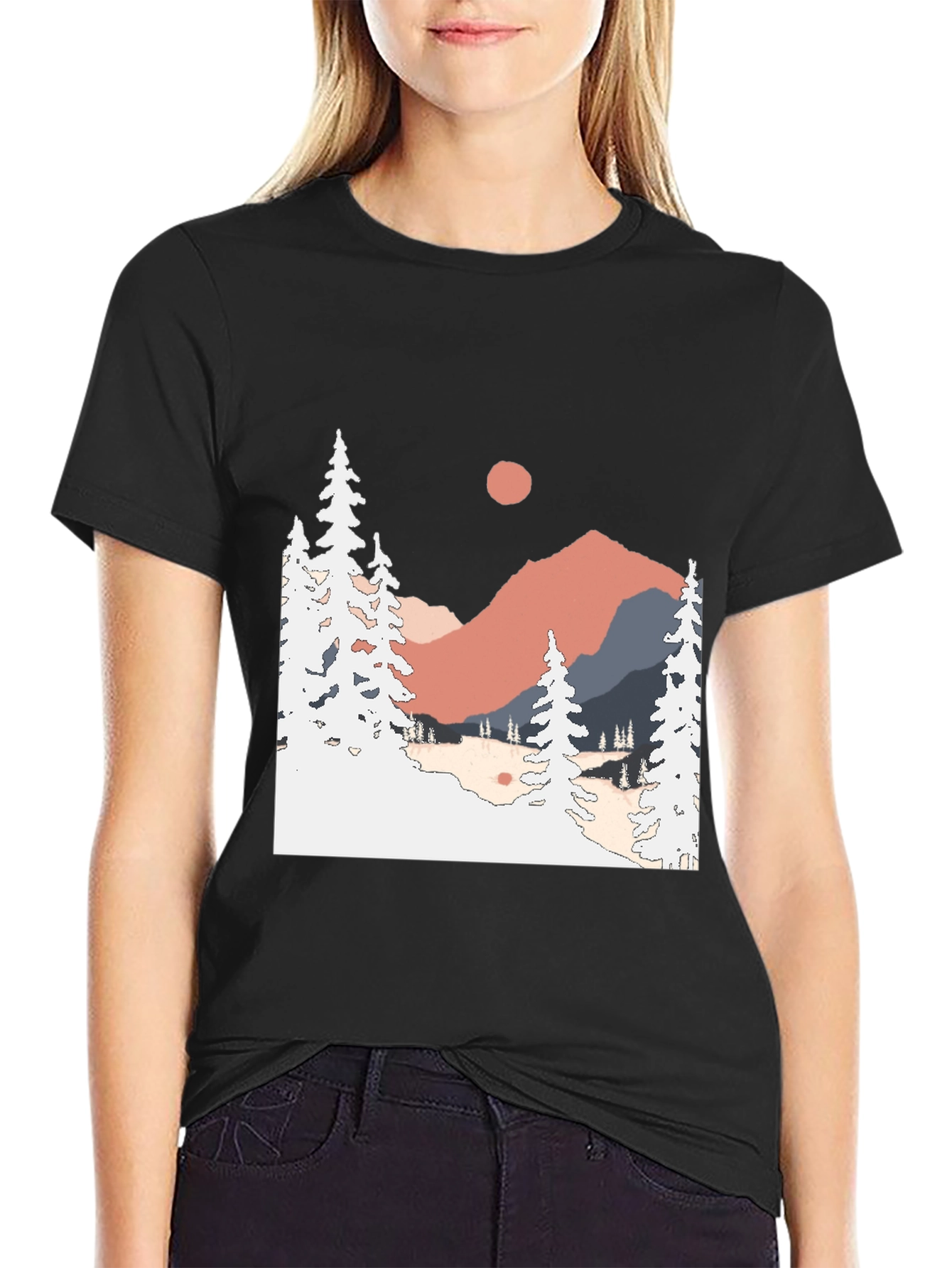 Mountain Scene Graphic Tee - Nature Lover Apparel