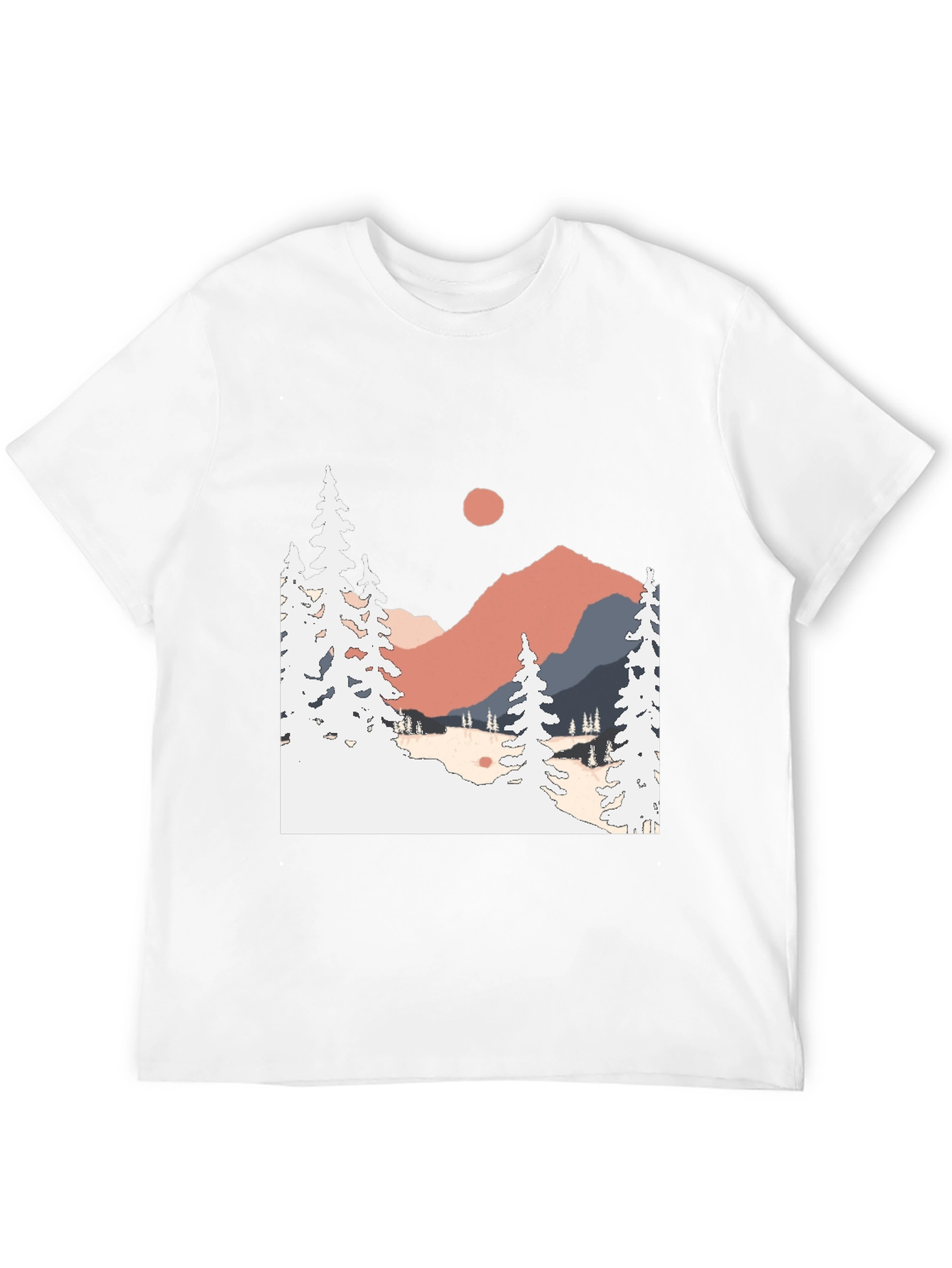 Mountain Scene Graphic Tee - Nature Lover Apparel