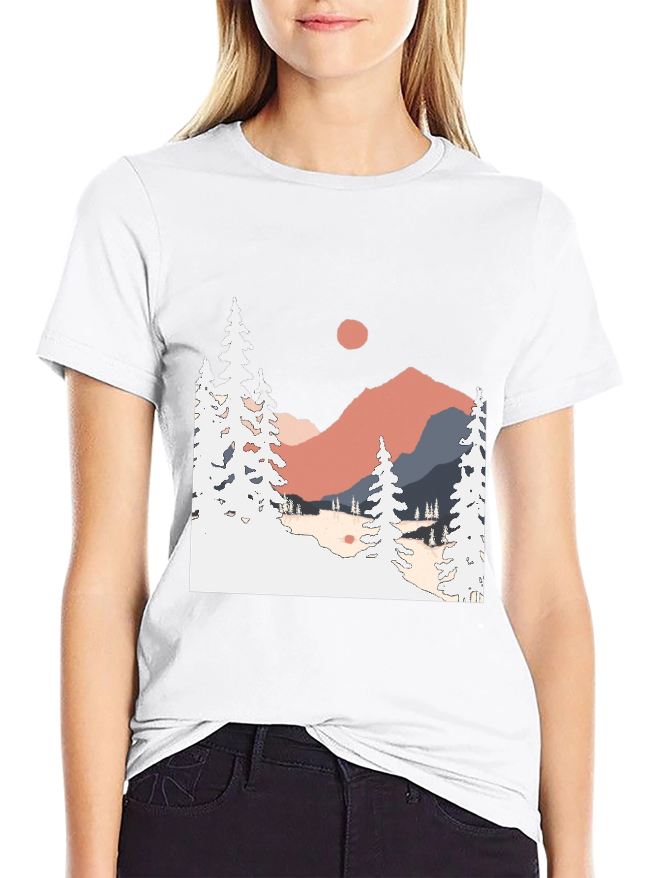 Mountain Scene Graphic Tee - Nature Lover Apparel
