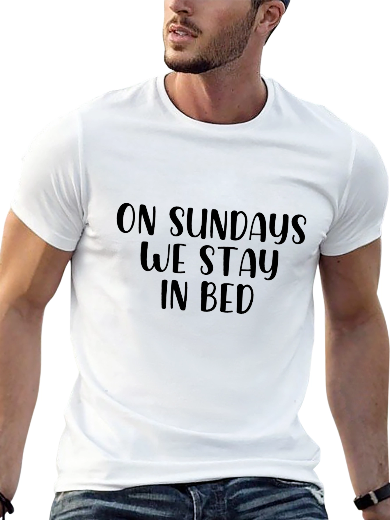 On Sundays We Stay In Bed - Graphic Tee
