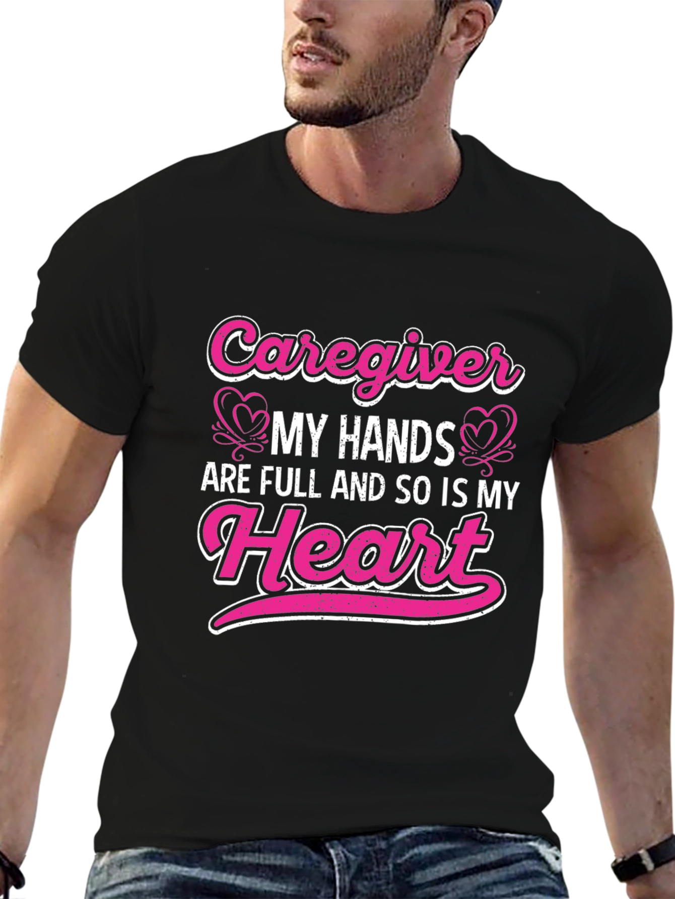 Caregiver Heart Full T-Shirt