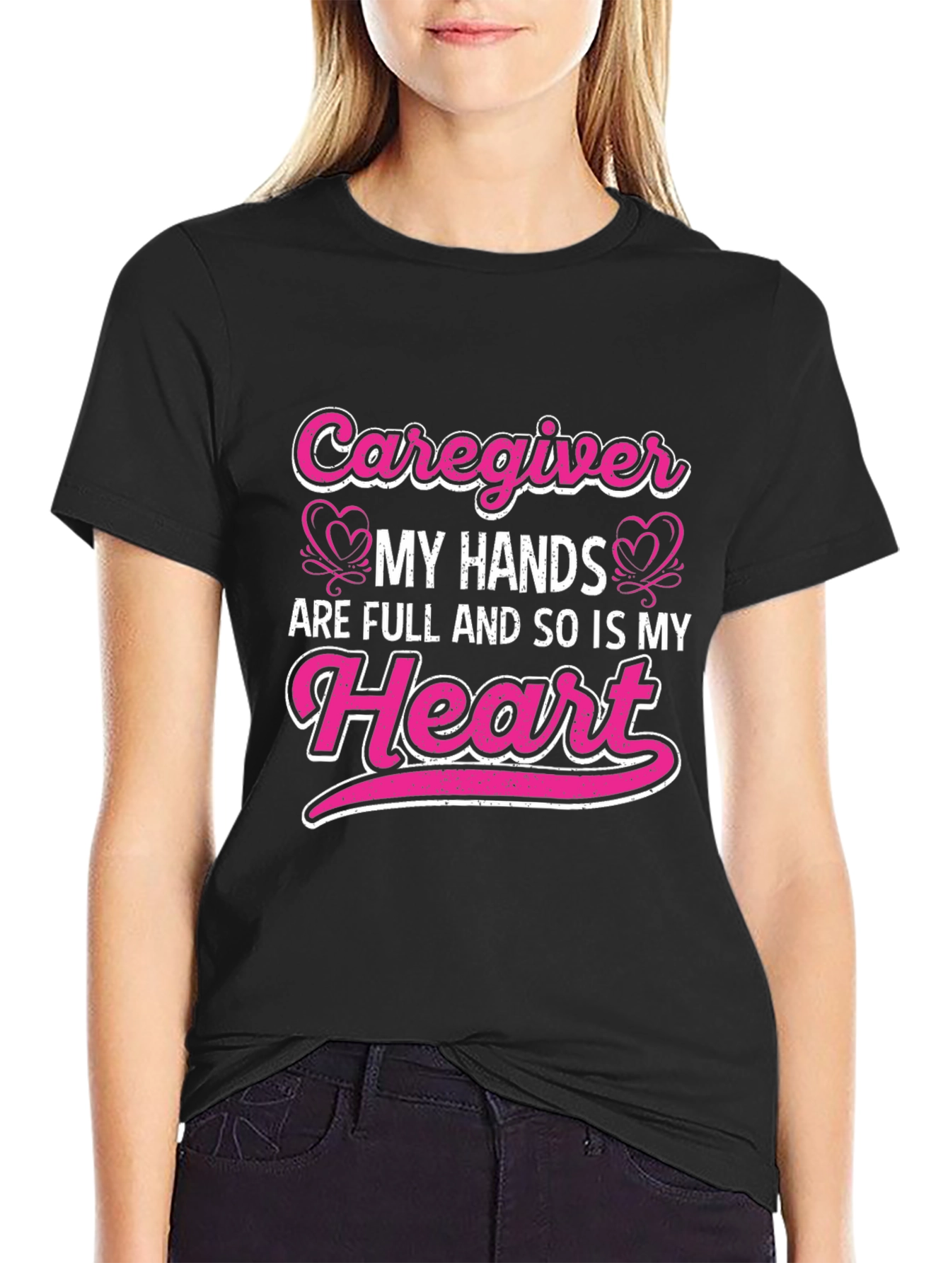 Caregiver Heart Full T-Shirt