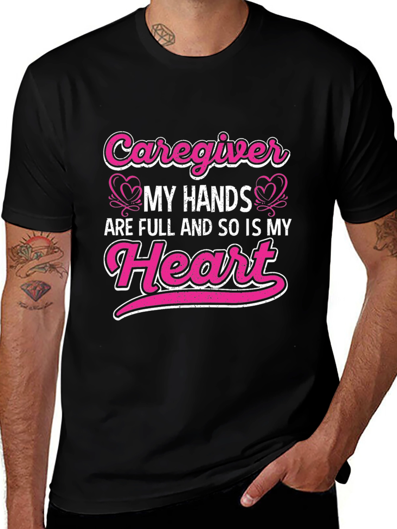 Caregiver Heart Full T-Shirt